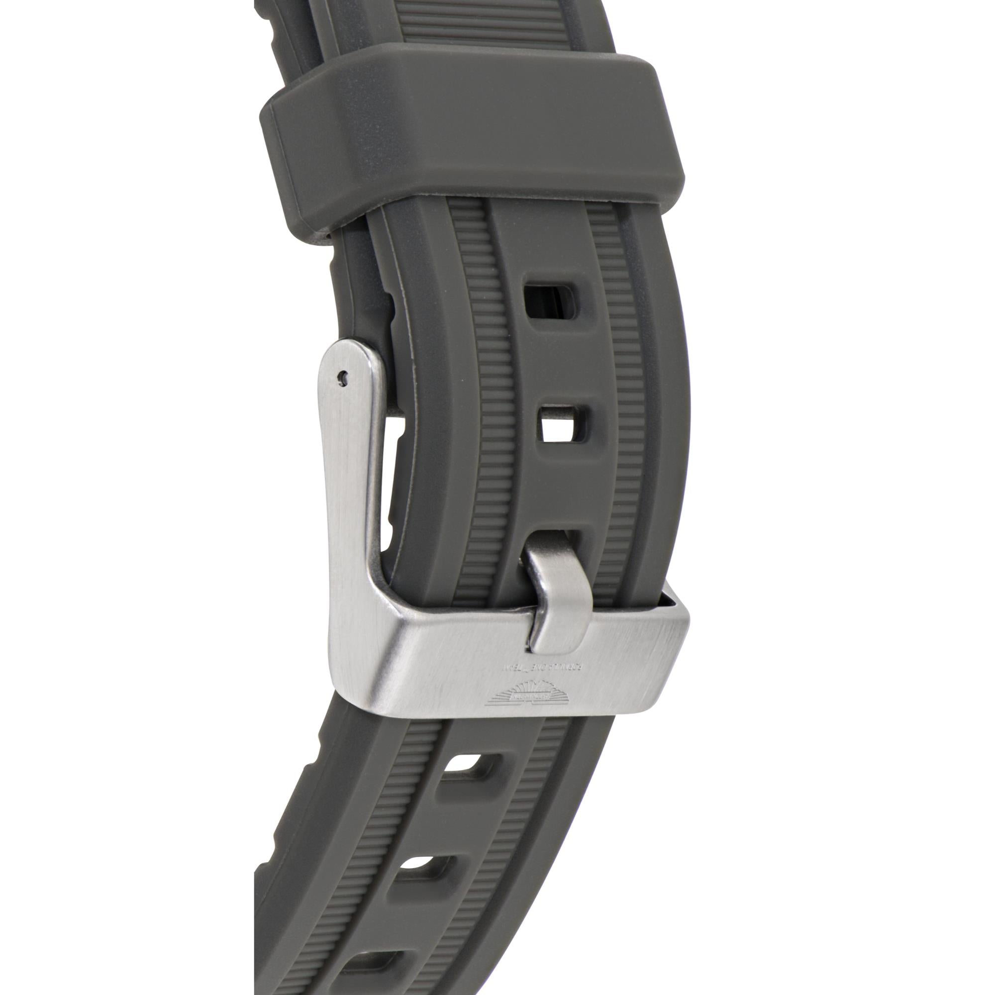 Aston Martin Aramco Formula One Team Quartz Chronograph Yellow Dial Grey Silicone Strap Men's Watch MTFO1F504