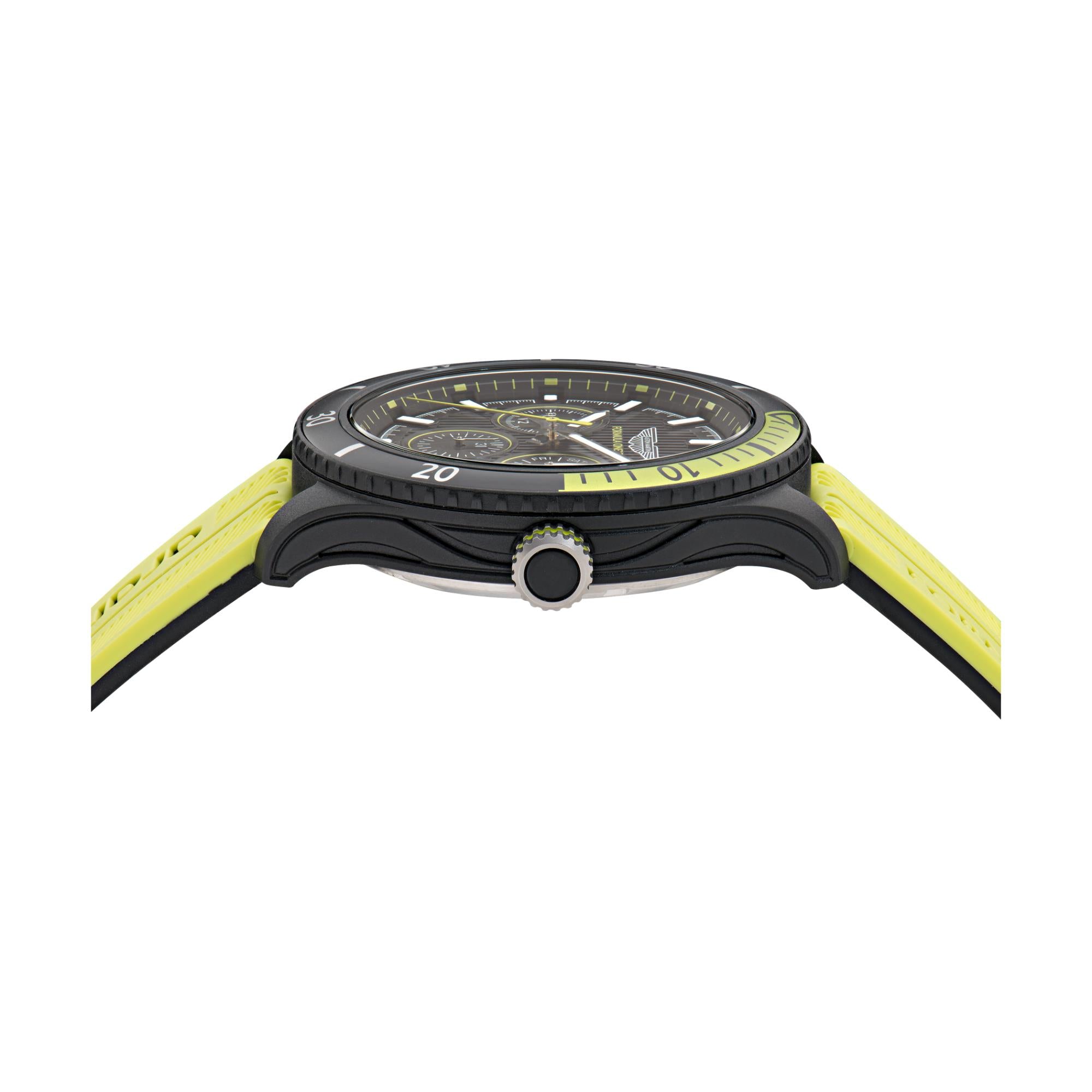 Aston Martin Formula 1 Quartz Chronograph Black Dial Silicone Strap Men's Watch MTFP1F502