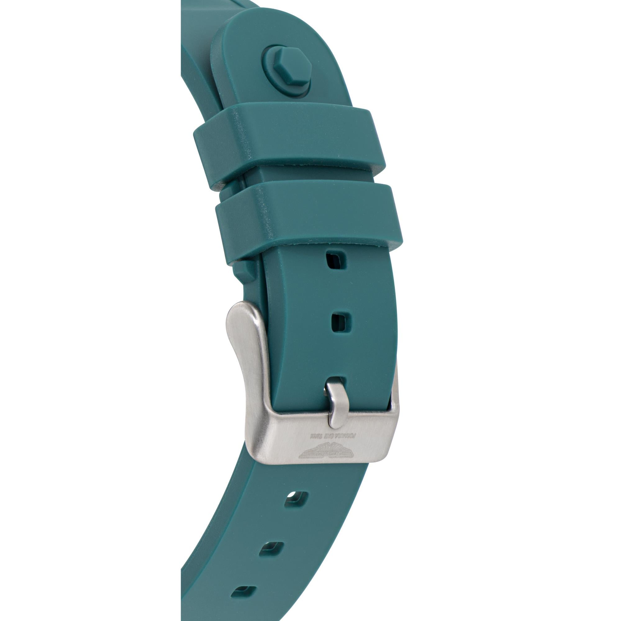 Aston Martin Aramco Formula One Team Yellow Dial Podium Green Silicone Strap Unisex Watch MTFK1F501