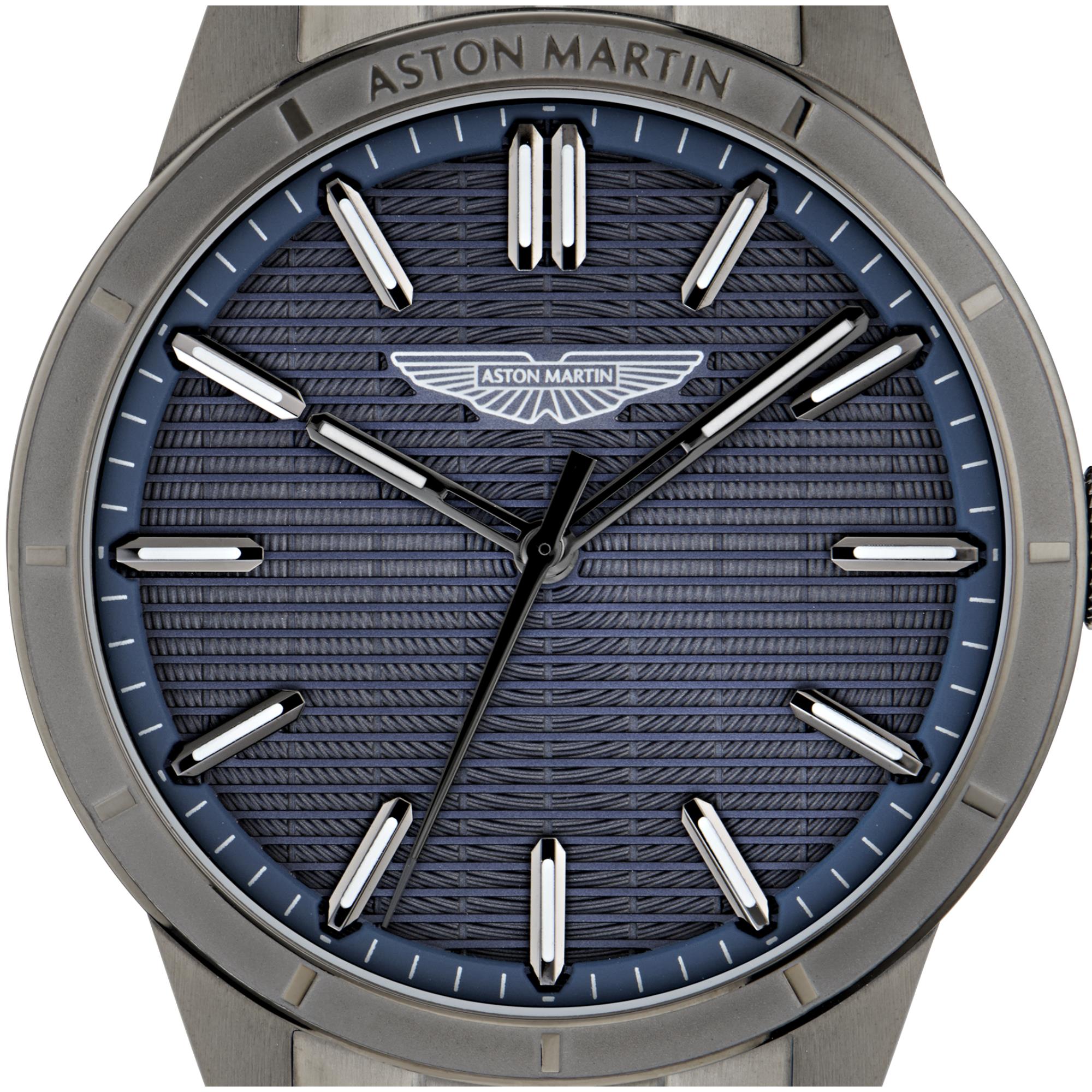 Aston Martin AML Icon Quartz Blue Dial Steel Strap Men's Watch MTIH1F504