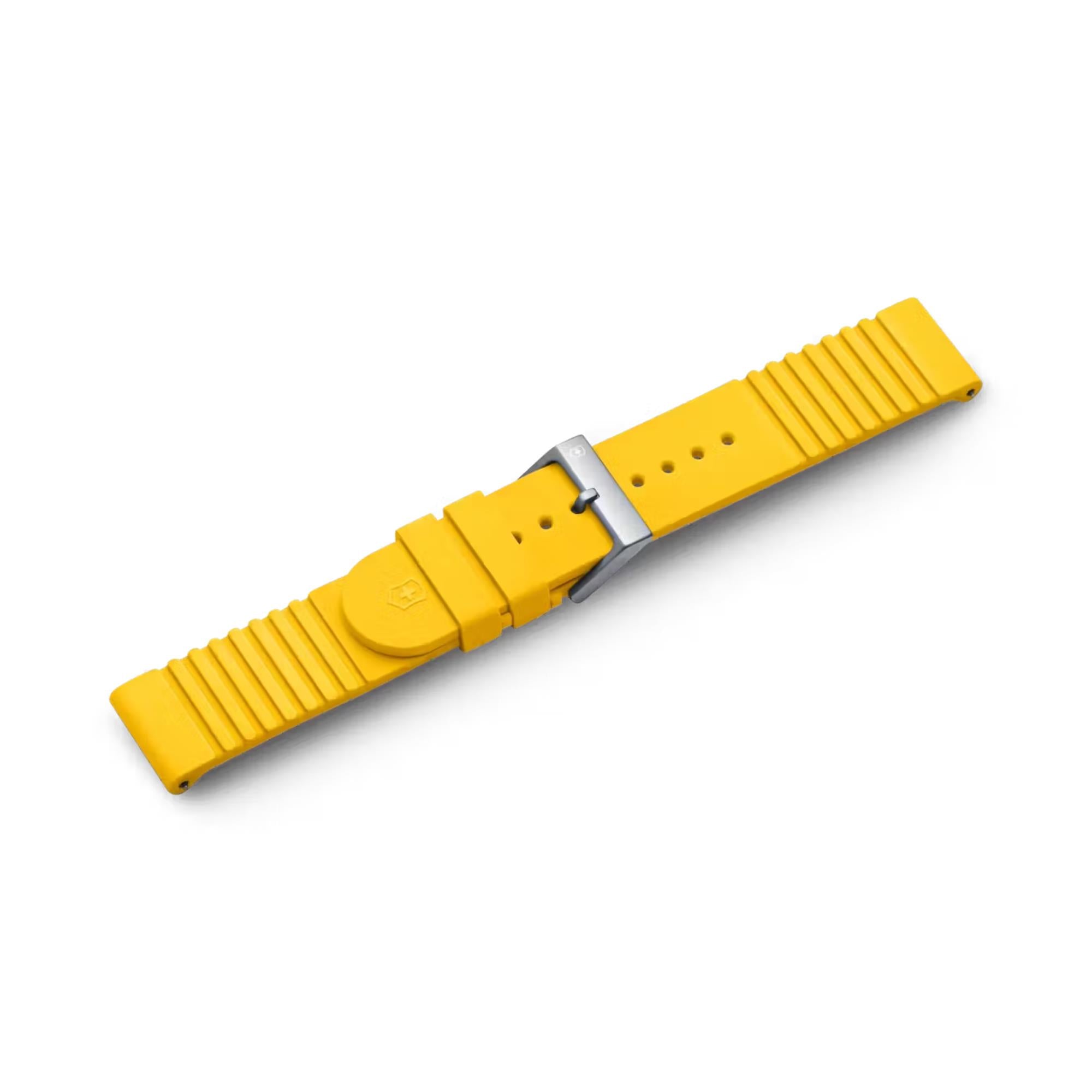 Victorinox D1 Yellow Rubber Watch Strap V.60029