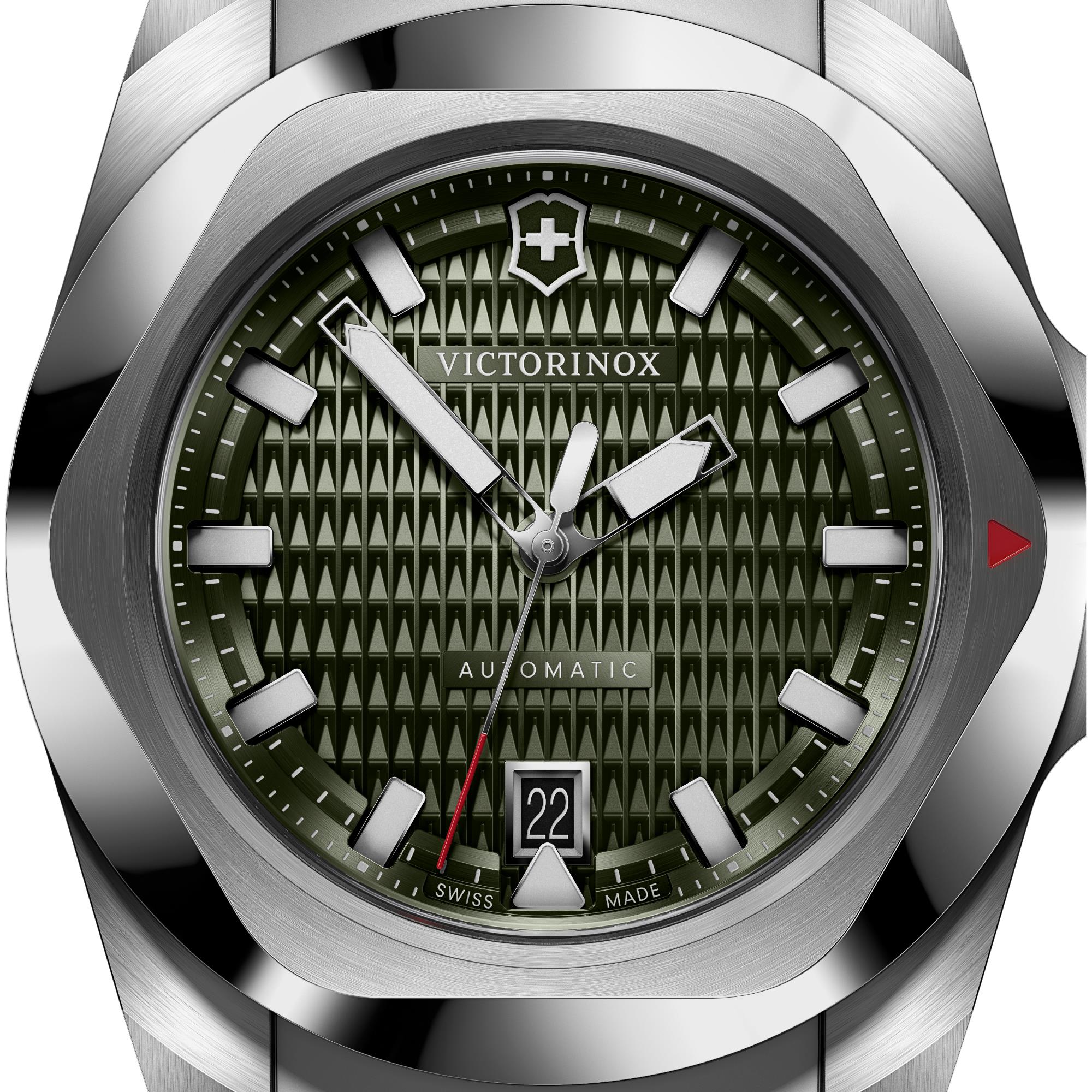 Victorinox I.N.O.X. Automatic Green Dial Rubber Strap Men's Watch 242017.1