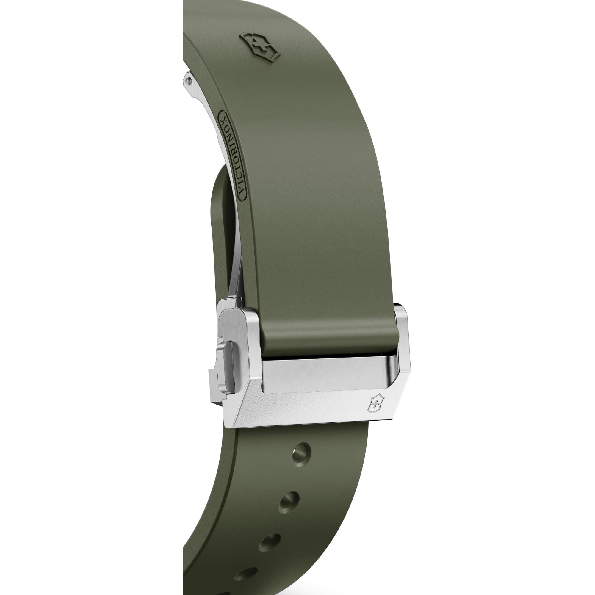 Victorinox I.N.O.X. Automatic Green Dial Rubber Strap Men's Watch 242017.1