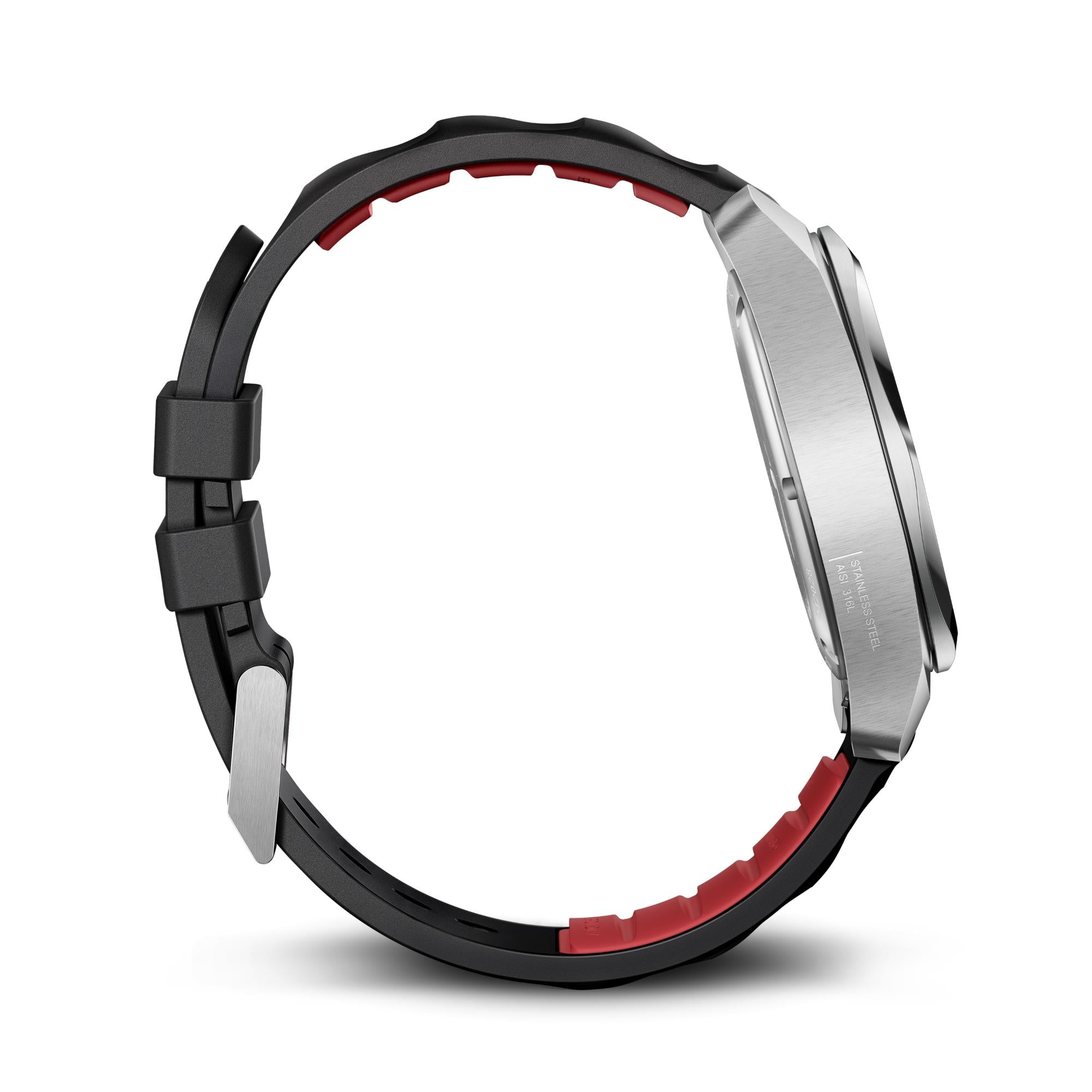 Victorinox I.N.O.X. Quartz Black Dial Rubber Strap Men's Watch 242028