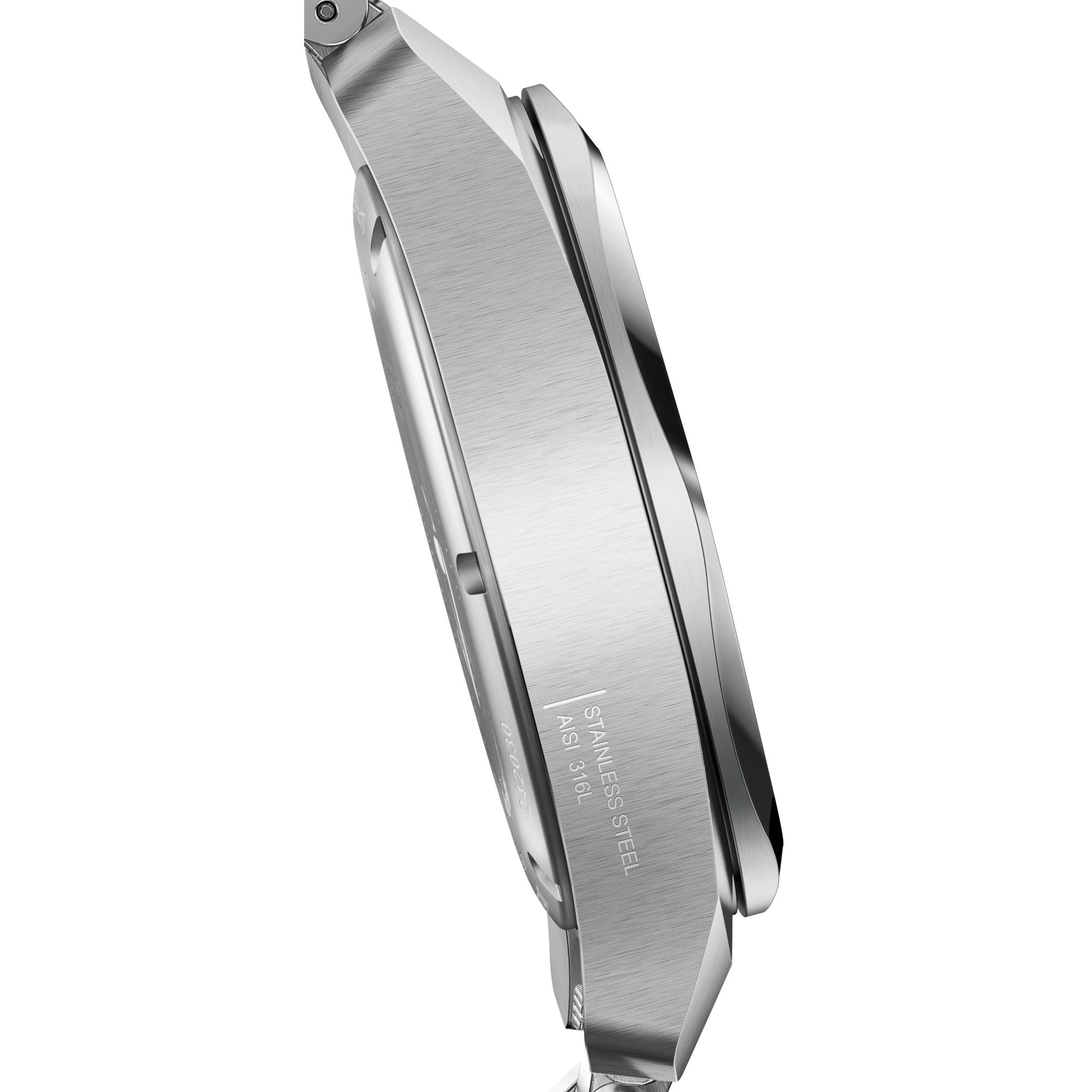 Victorinox I.N.O.X. Quartz Black Dial Steel Strap Men's Watch 242030