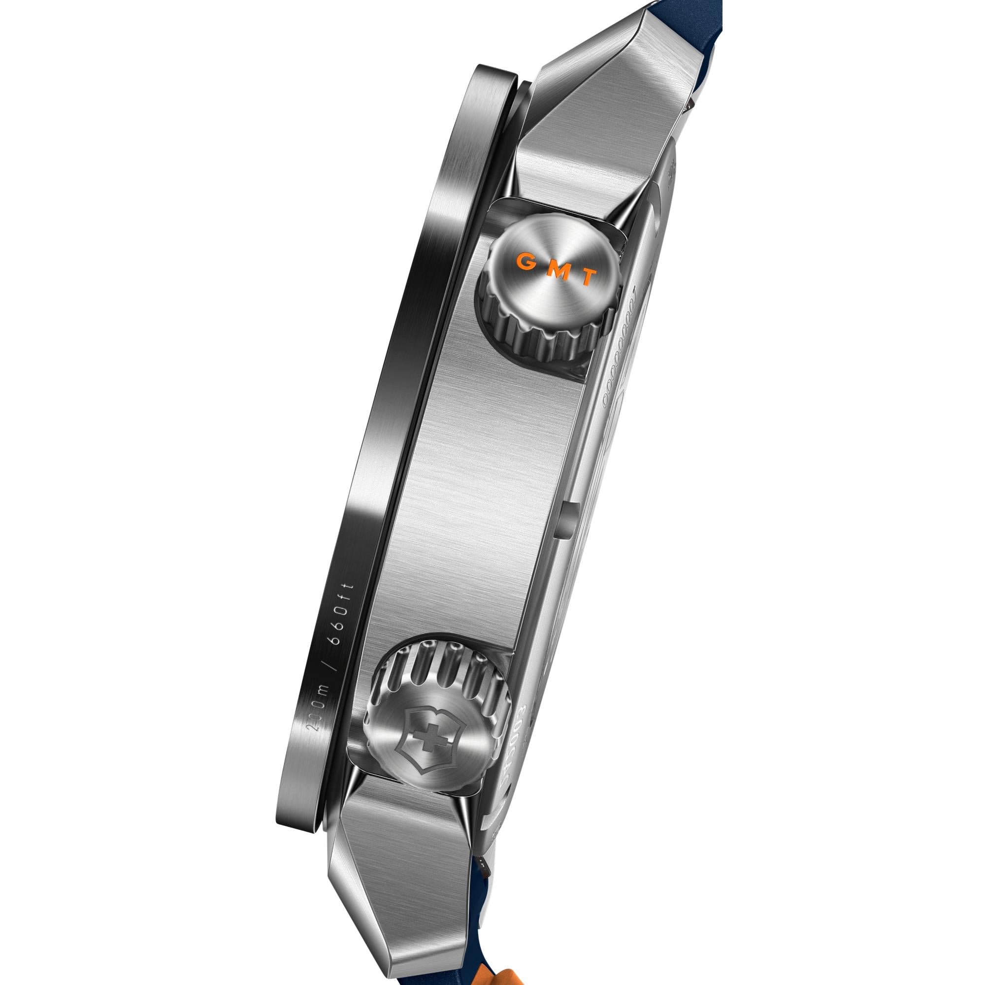 Victorinox Air Pro Automatic GMT Blue Dial Rubber Strap Men's Watch 242003
