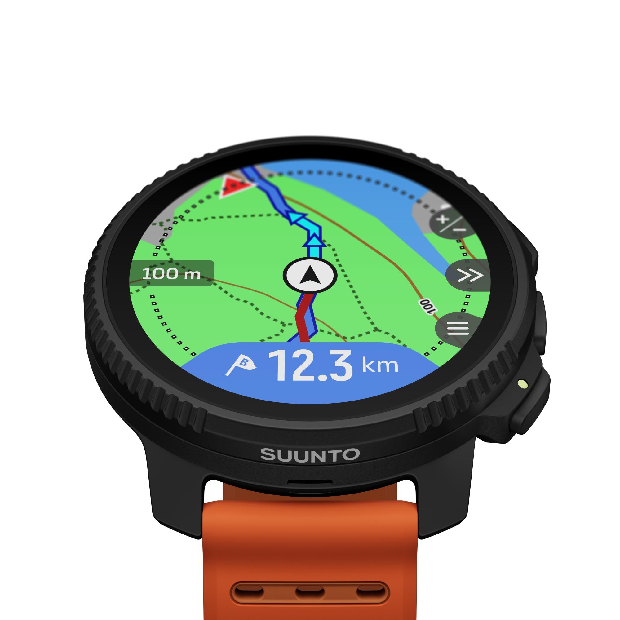 Suunto Vertical 2 Canyon AMOLED Digital Silicone Strap Unisex Smart Watch SS051206000
