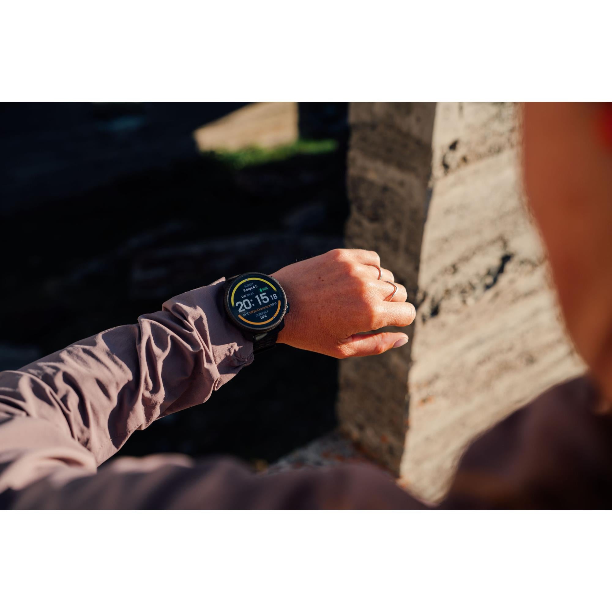 Suunto Vertical 2 Titanium Black AMOLED Digital Silicone Strap Unisex Smart Watch SS051208000