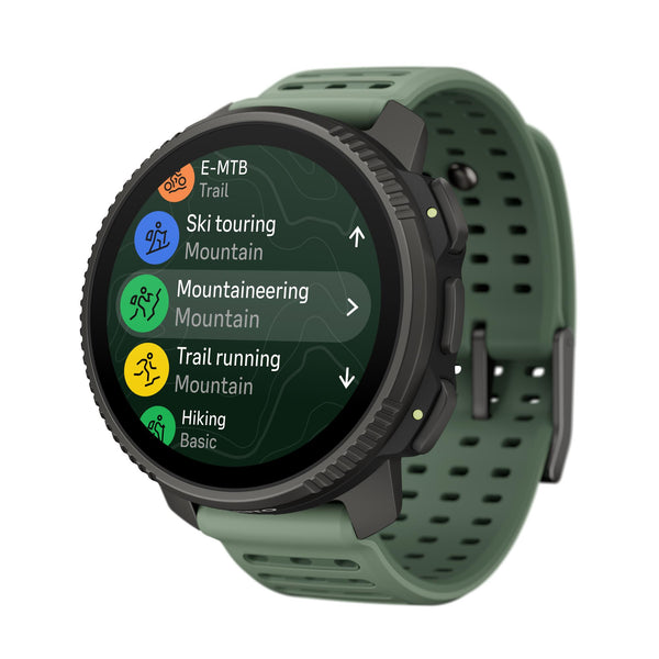 Suunto Vertical 2 Titanium Sage AMOLED Digital Silicone Strap Unisex Smart Watch SS051209000