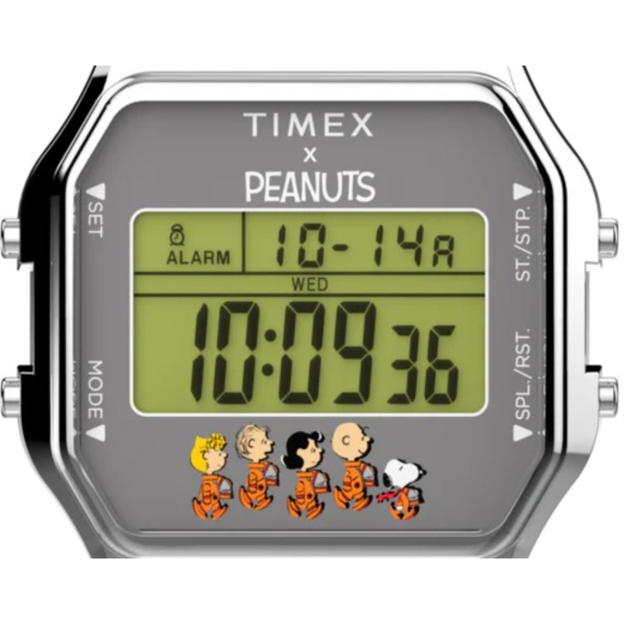 Timex x Peanuts T80 Peanuts Space Digital Resin Strap Unisex Watch TW2W90100