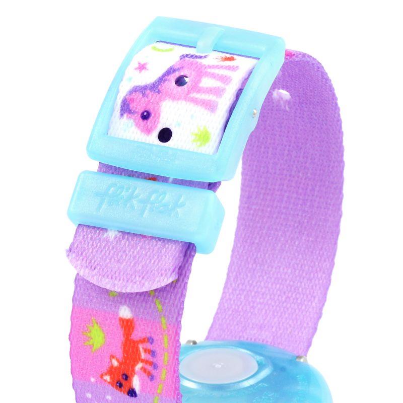 Flik Flak Magical Unicorns Quartz White Dial Purple Fabric Strap Girls Watch FBNP033 - WatchNation