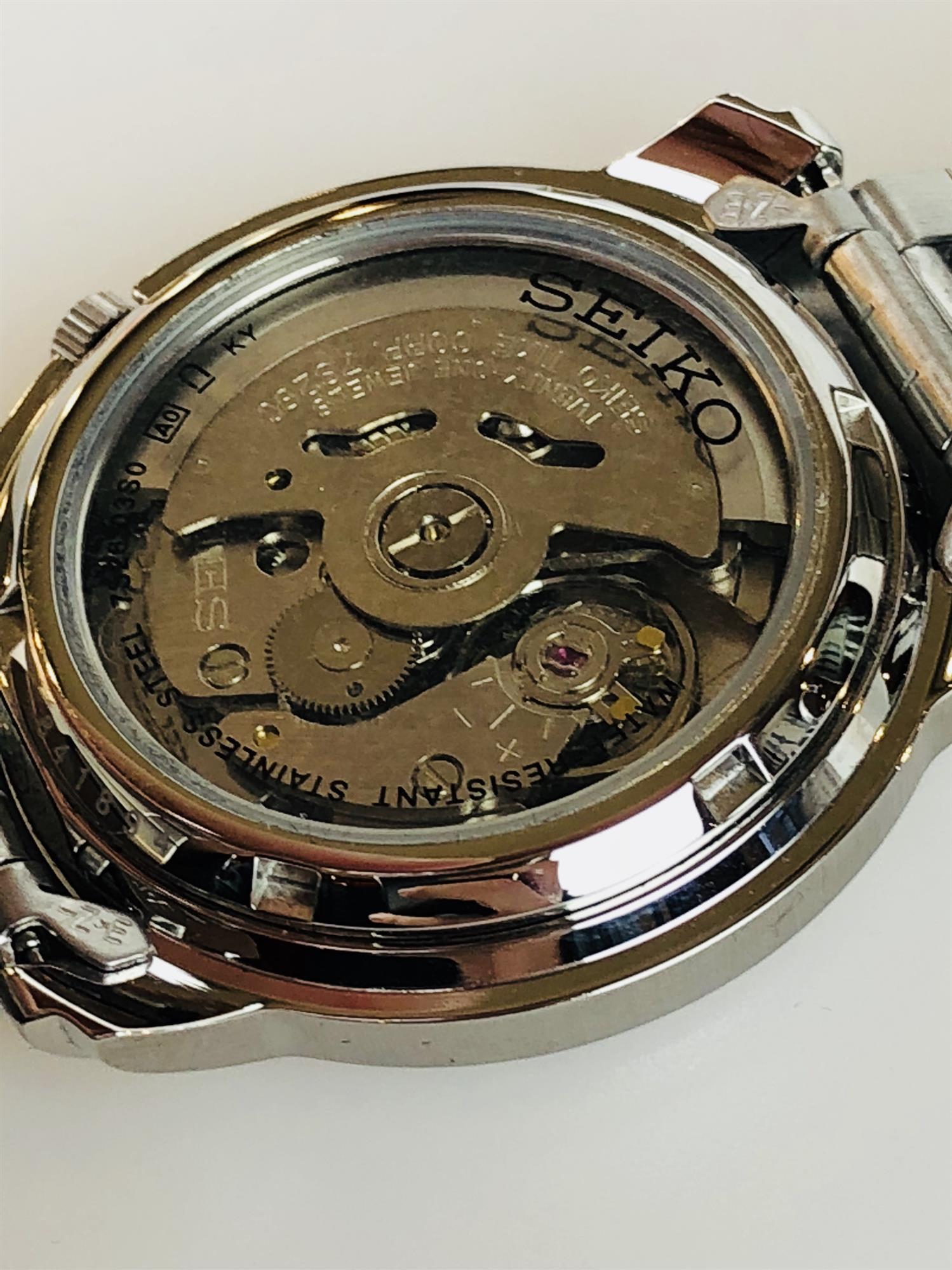 Seiko 5 Automatic Black Dial Stainless Steel Bracelet Men's Watch SNKK71K1