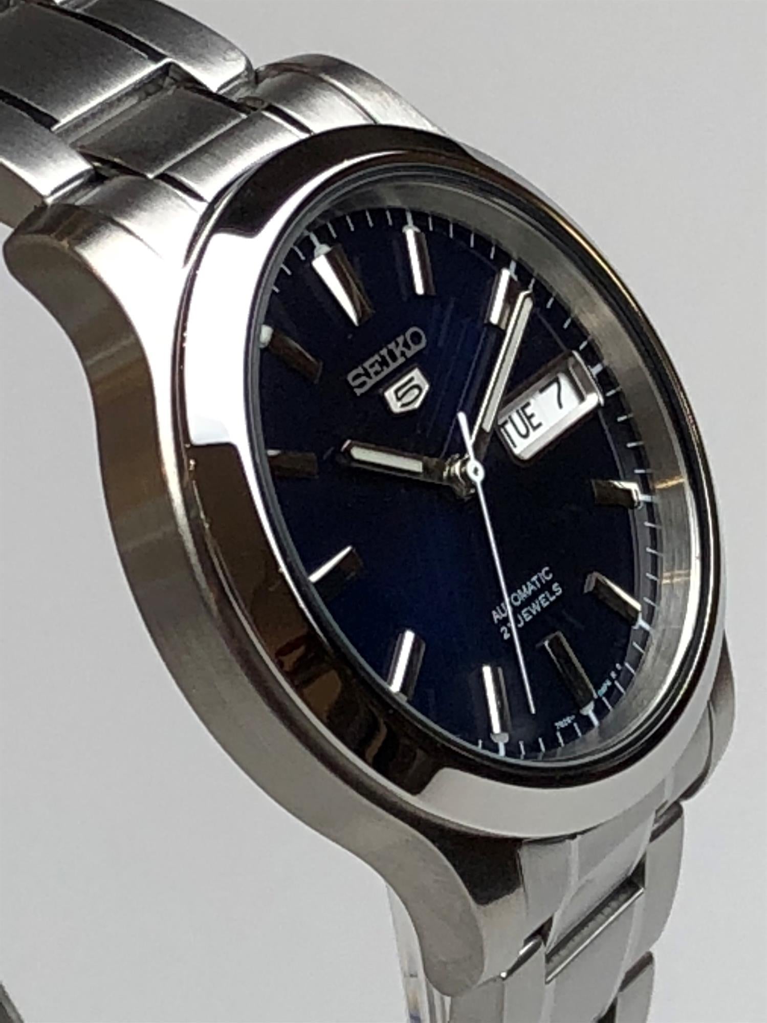 Seiko 5 Classic Automatic Blue Dial Steel Bracelet Men's Watch SNK793K1