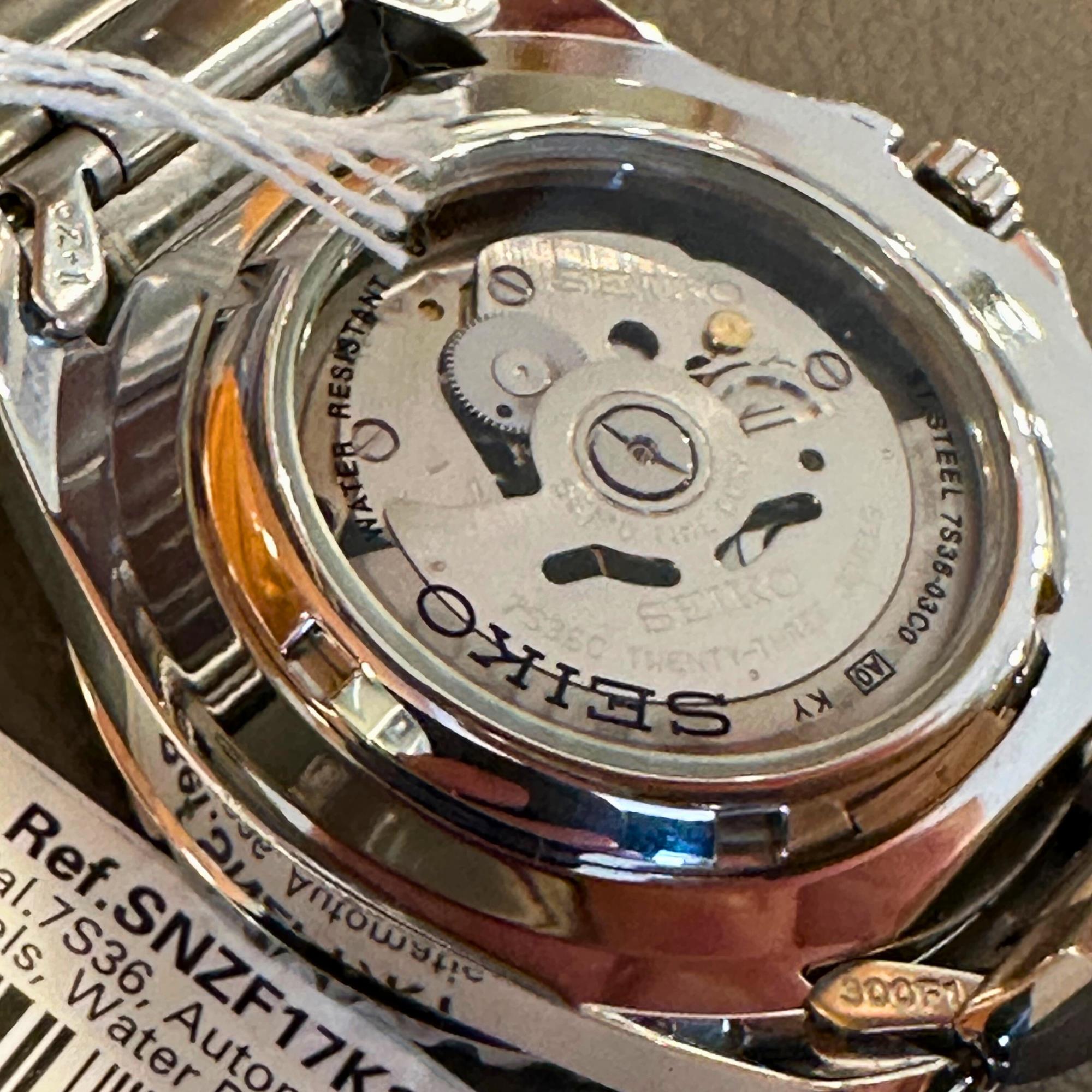 Seiko 5 Sports ‘Sea Urchin’ Automatic Black Dial Stainless Steel Bracelet Men's Watch SNZF17K1