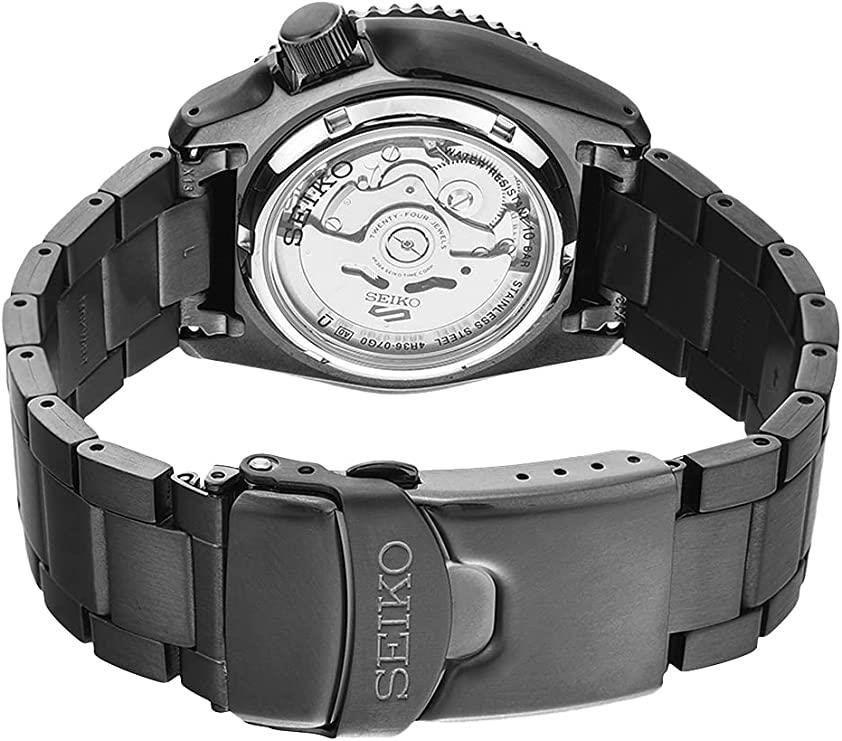 Seiko 5 Sports Automatic Black Dial Stainless Steel Bracelet Men's Watch SRPD65K1