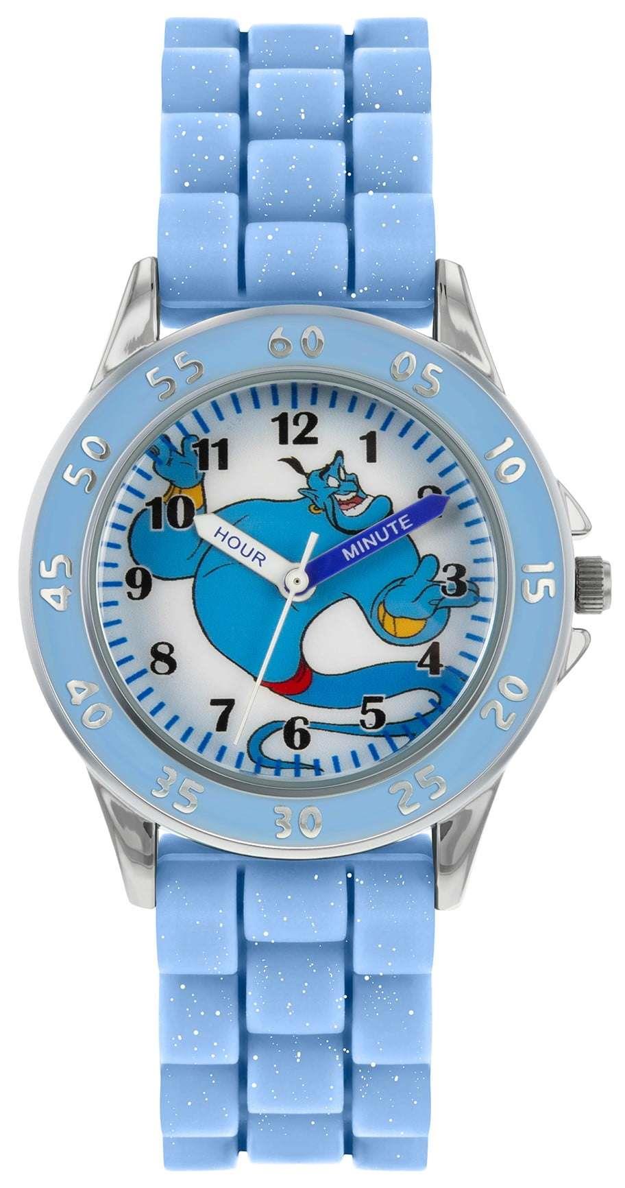 Disney Genie Quartz Blue Rubber Strap Time Teacher Blue Dial Boys Watch GNI9000