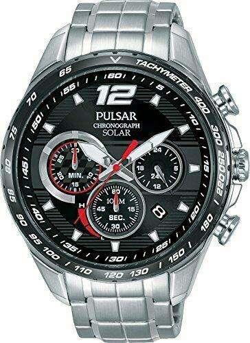 Pulsar WRC 2019 Solar Accelerator Chronograph Black Dial Men's Watch PZ5019X1