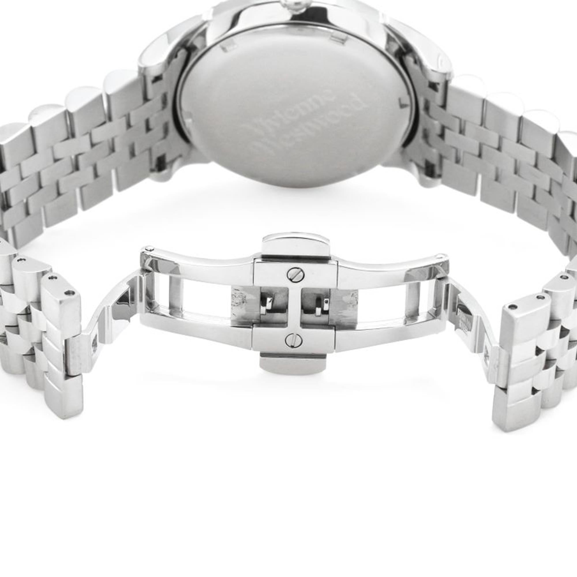 Vivienne Westwood Seymour Quartz Silver Dial Silver Stainless Steel Bracelet Ladies Watch VV240SLSL
