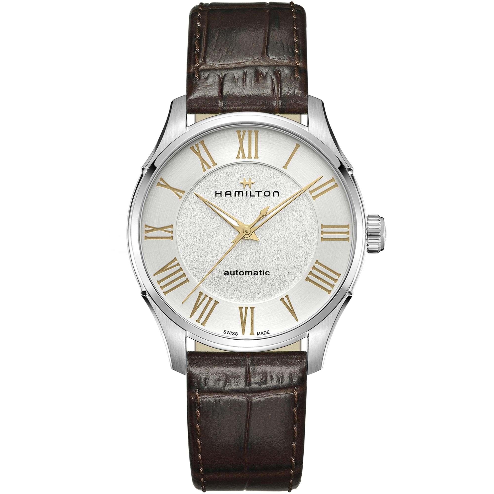 Hamilton Jazzmaster Automatic White Dial Brown Leather Strap Men's Watch H42535550