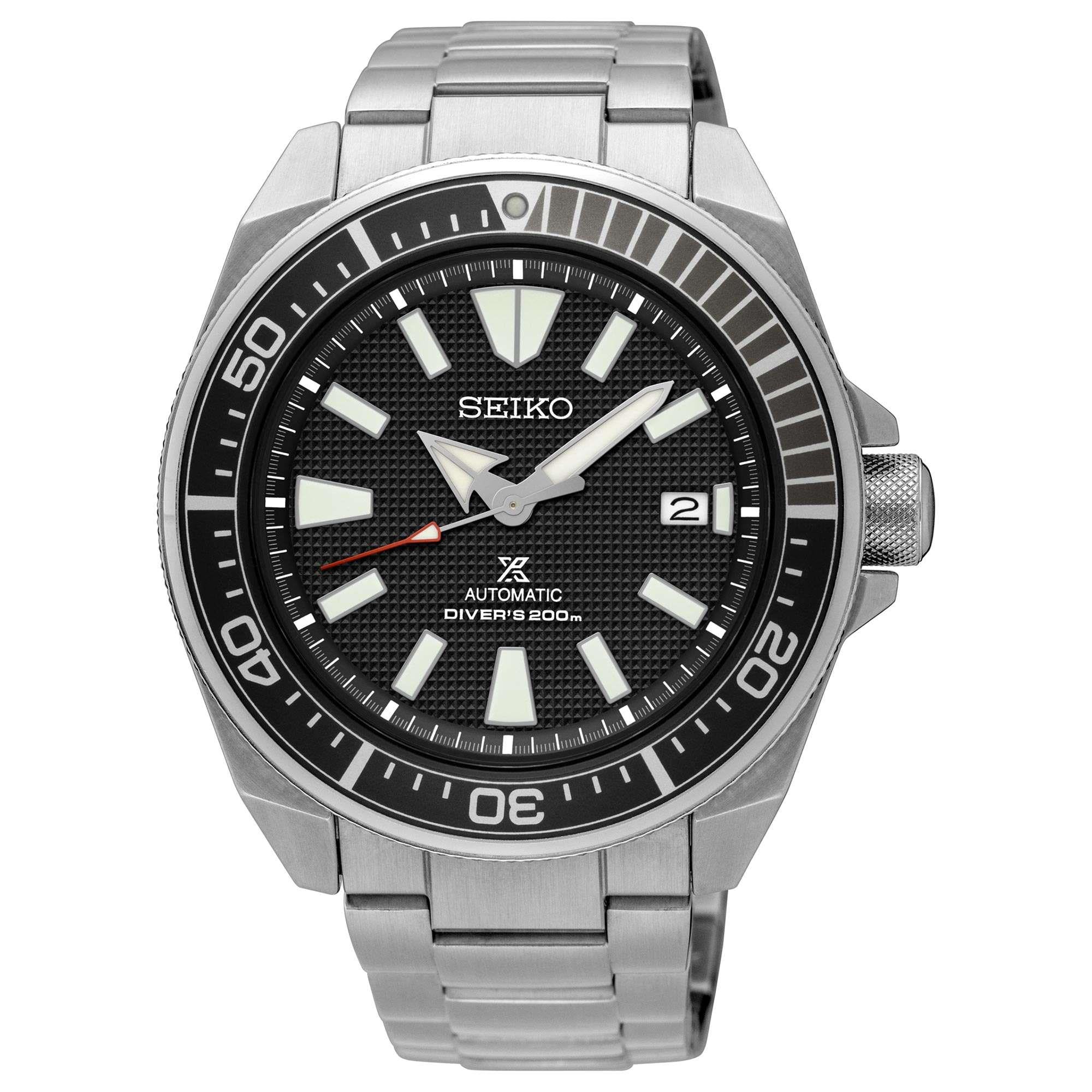 Seiko Prospex "Samurai" Automatic Black Dial Stainless Steel Men's Watch SRPF03K1
