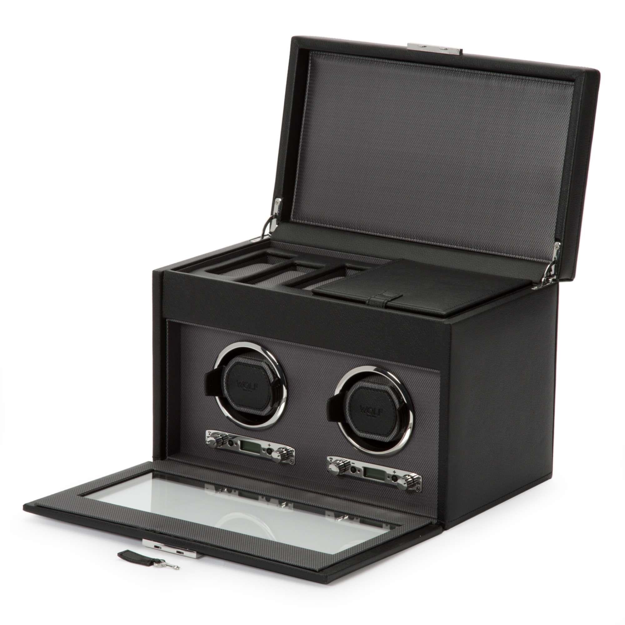 WOLF Double Watch Winder With Storage 456202
