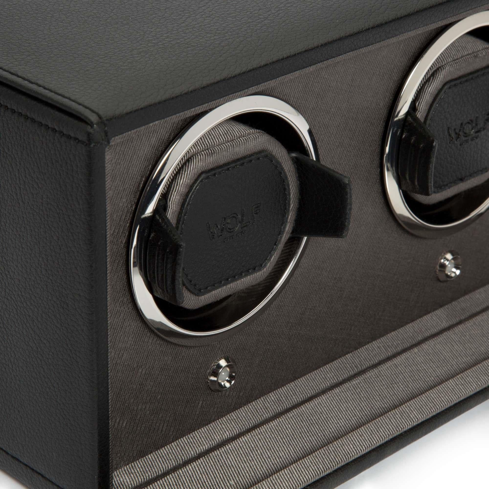 WOLF CUB BLACK DOUBLE WATCH WINDER 461203