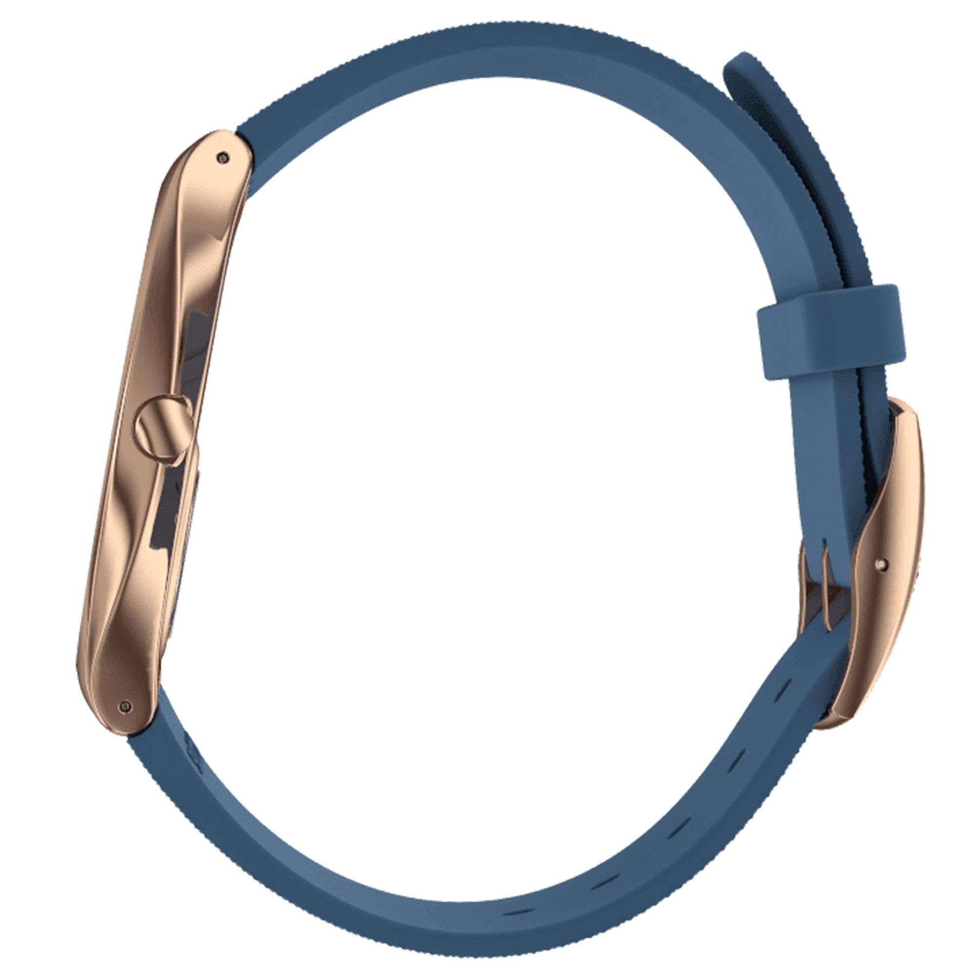 Swatch Night Trick Quartz Blue Dial Rubber Strap Watch SS07G101