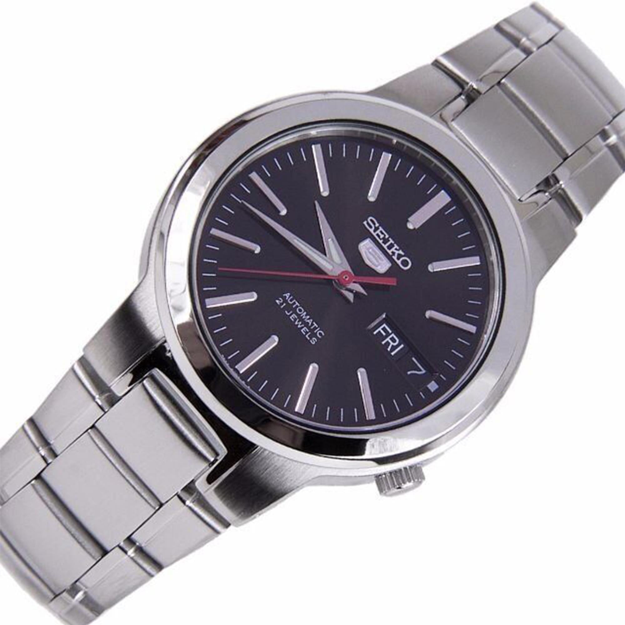 Seiko 5 Automatic Black Dial Stainless Steel Men's Watch SNKA07K1