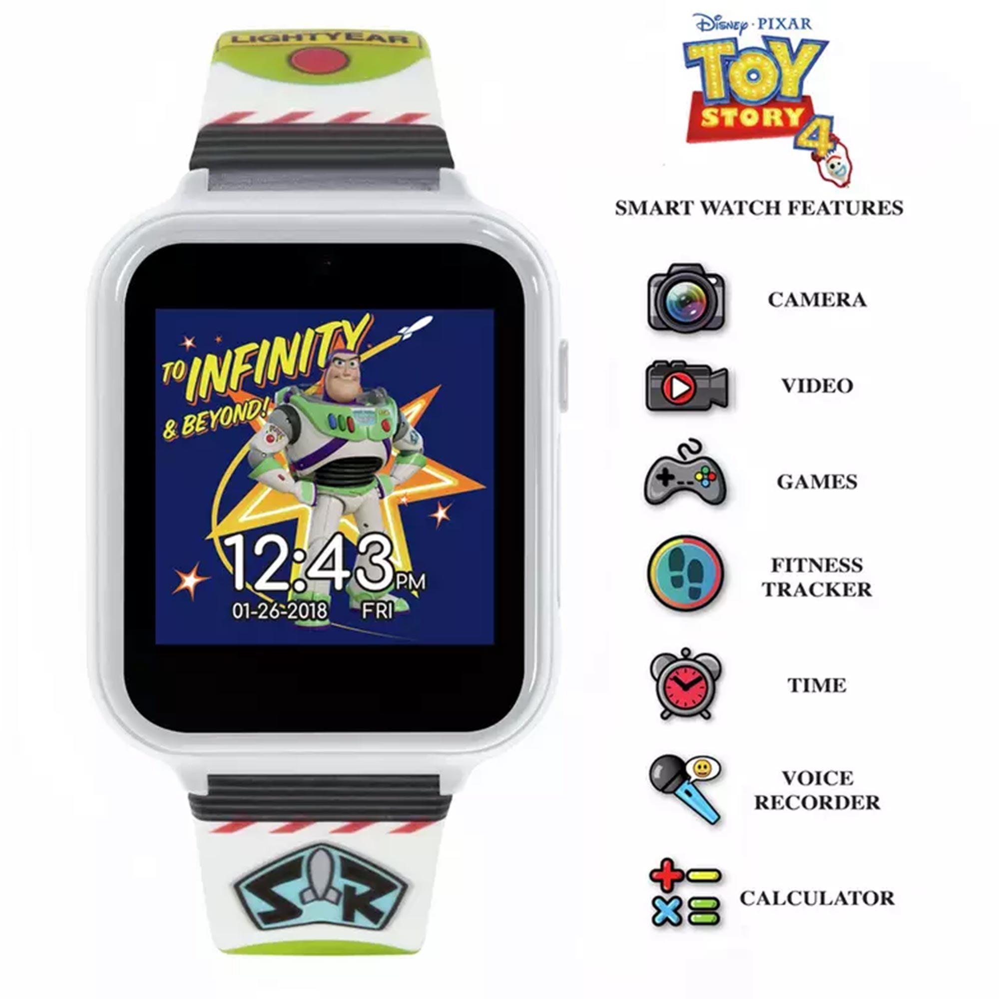 Disney Toy Story Quartz Digital Dial Rubber Strap Boys Watch TYM4103