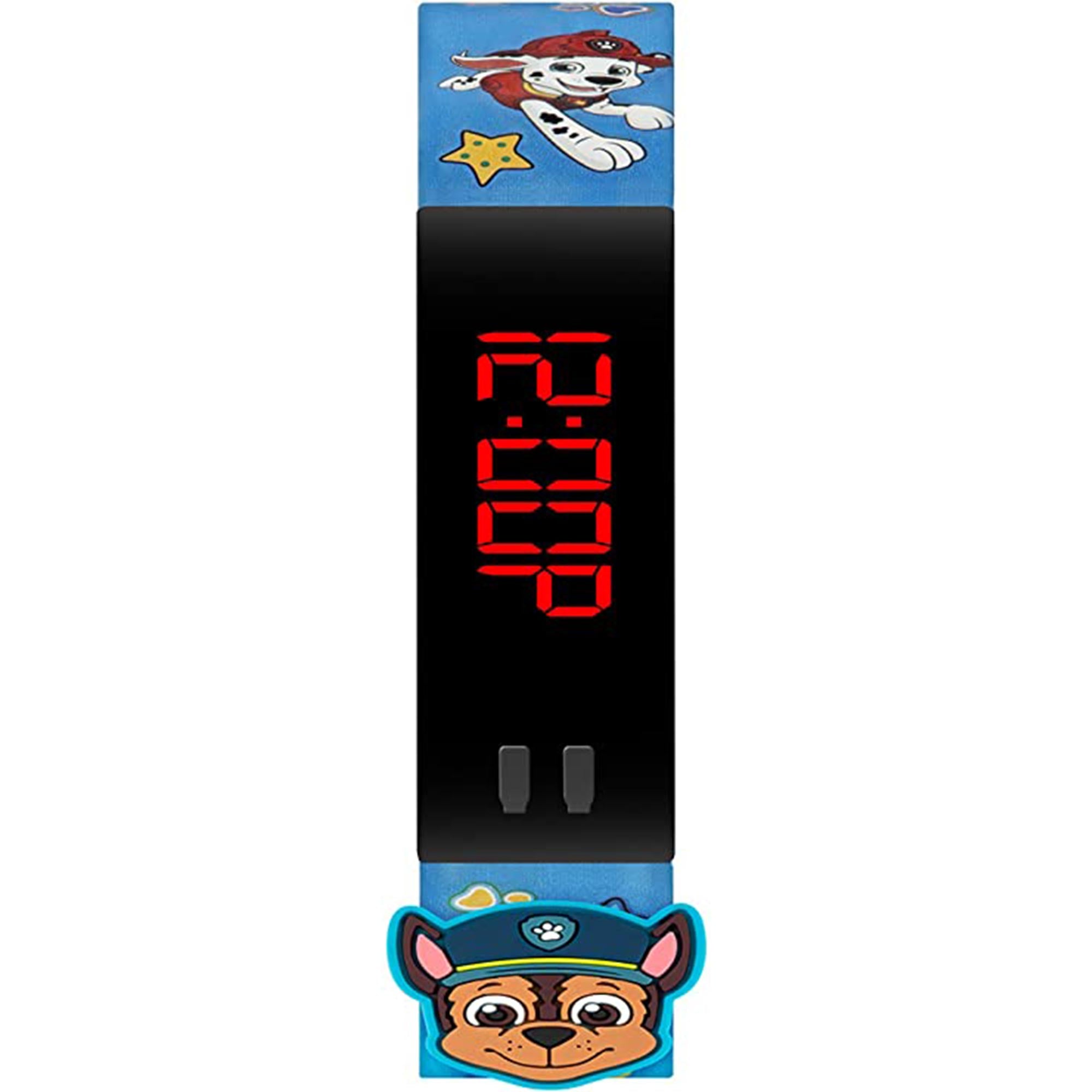 Disney Paw Patrol Digital Quartz Movement Black Dial Silicone Bracelet Kids Watch PAW4379