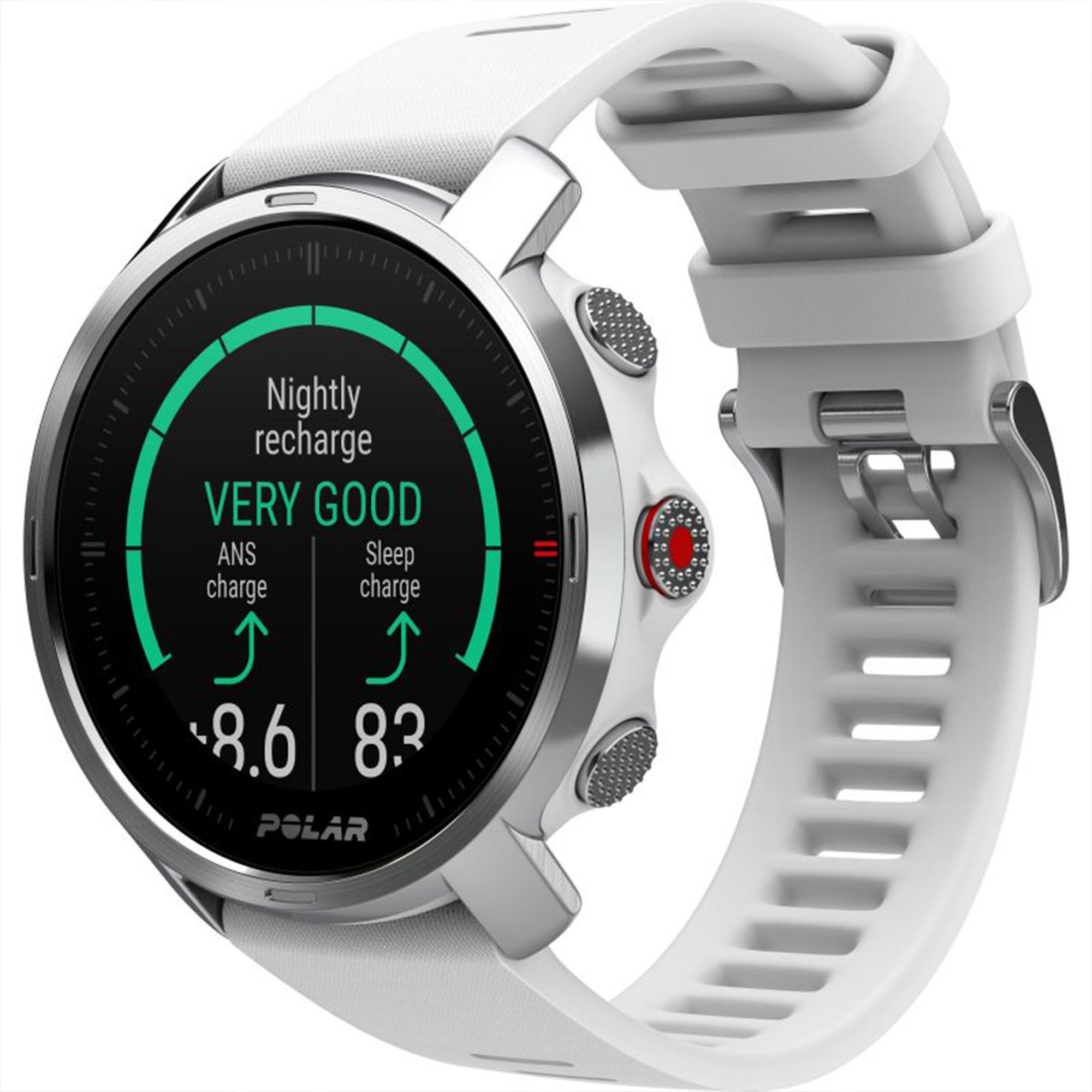 Polar Grit X Quartz Digital Dial White Rubber Strap Smartwatch 90081735