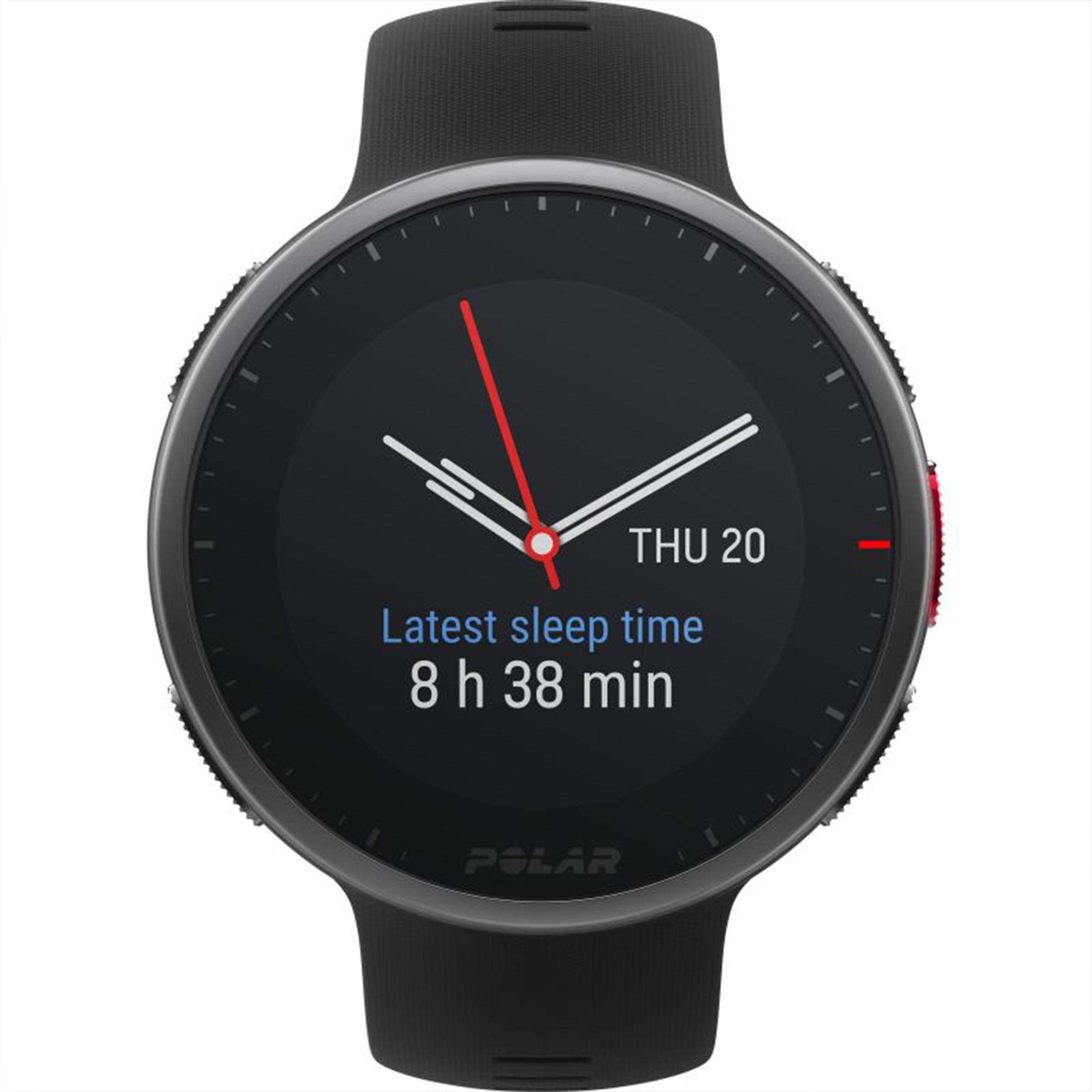 Polar Vantage V2 Quartz Digital Dial Black Rubber Strap Smartwatch 90082710