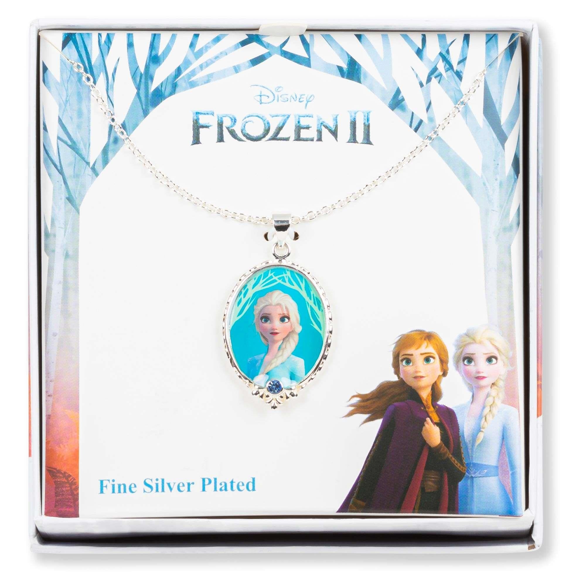 Disney Frozen 2 Elsa Fine Silver Plated Pendant Necklace NF00404SRJL-B