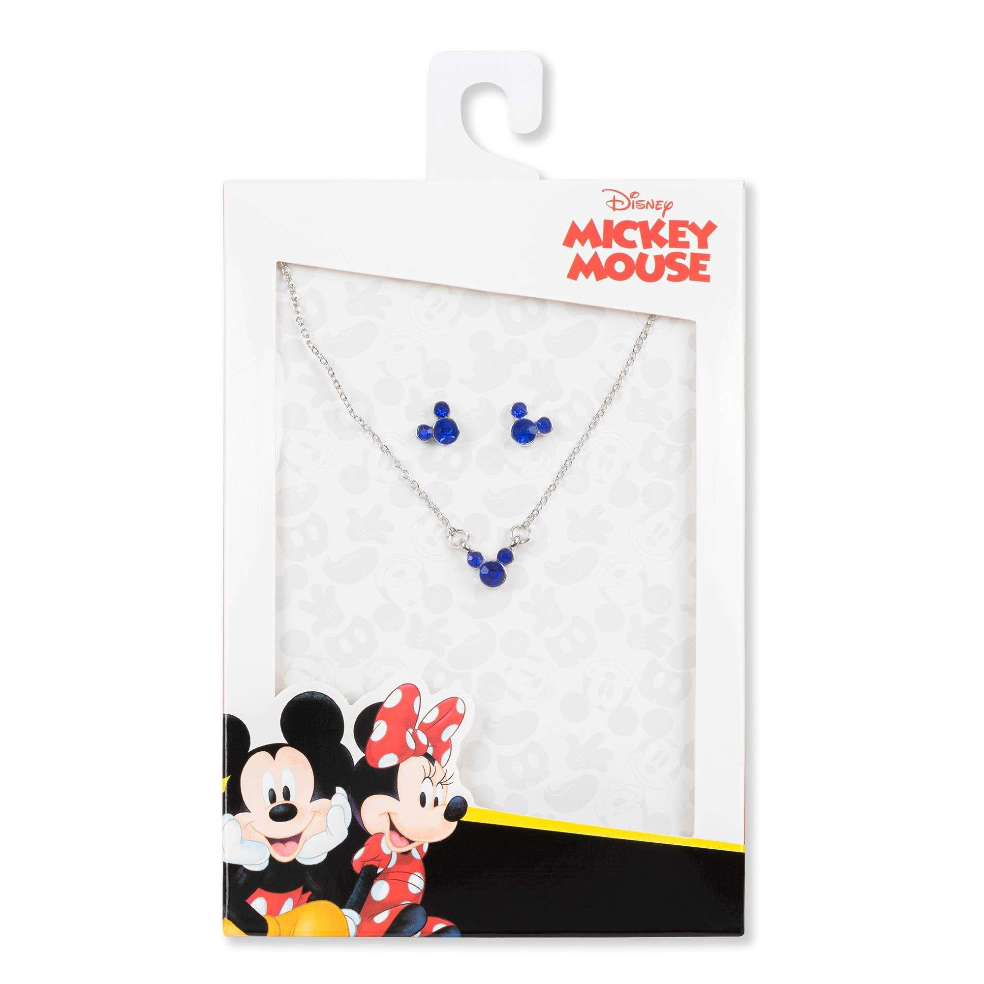 Disney Mickey Mouse Birthstone Necklace and Earring Set SH00519RSEPL