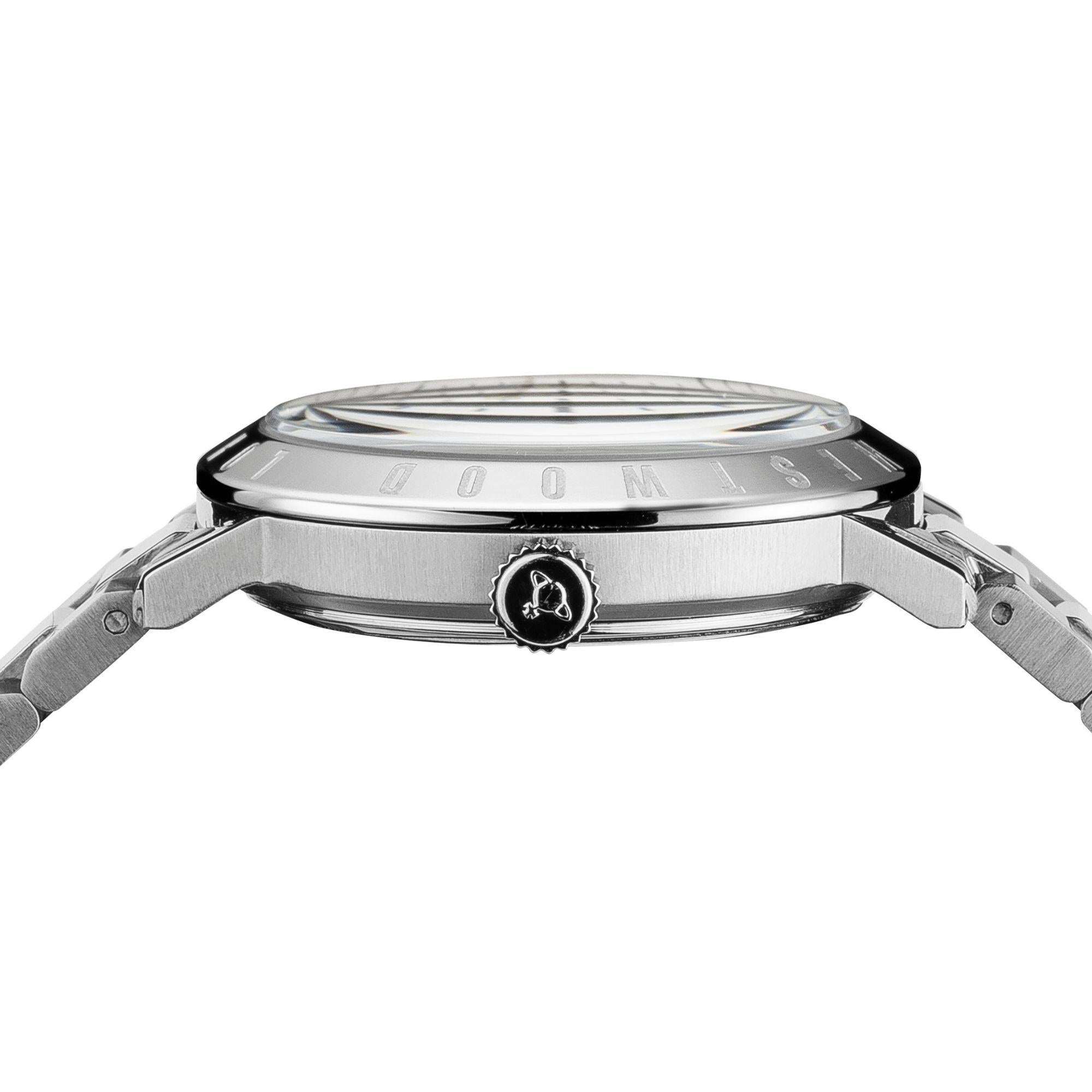 Vivienne Westwood Bloomsbury Blue Dial Steel Strap Women's Watch VV152NVSL