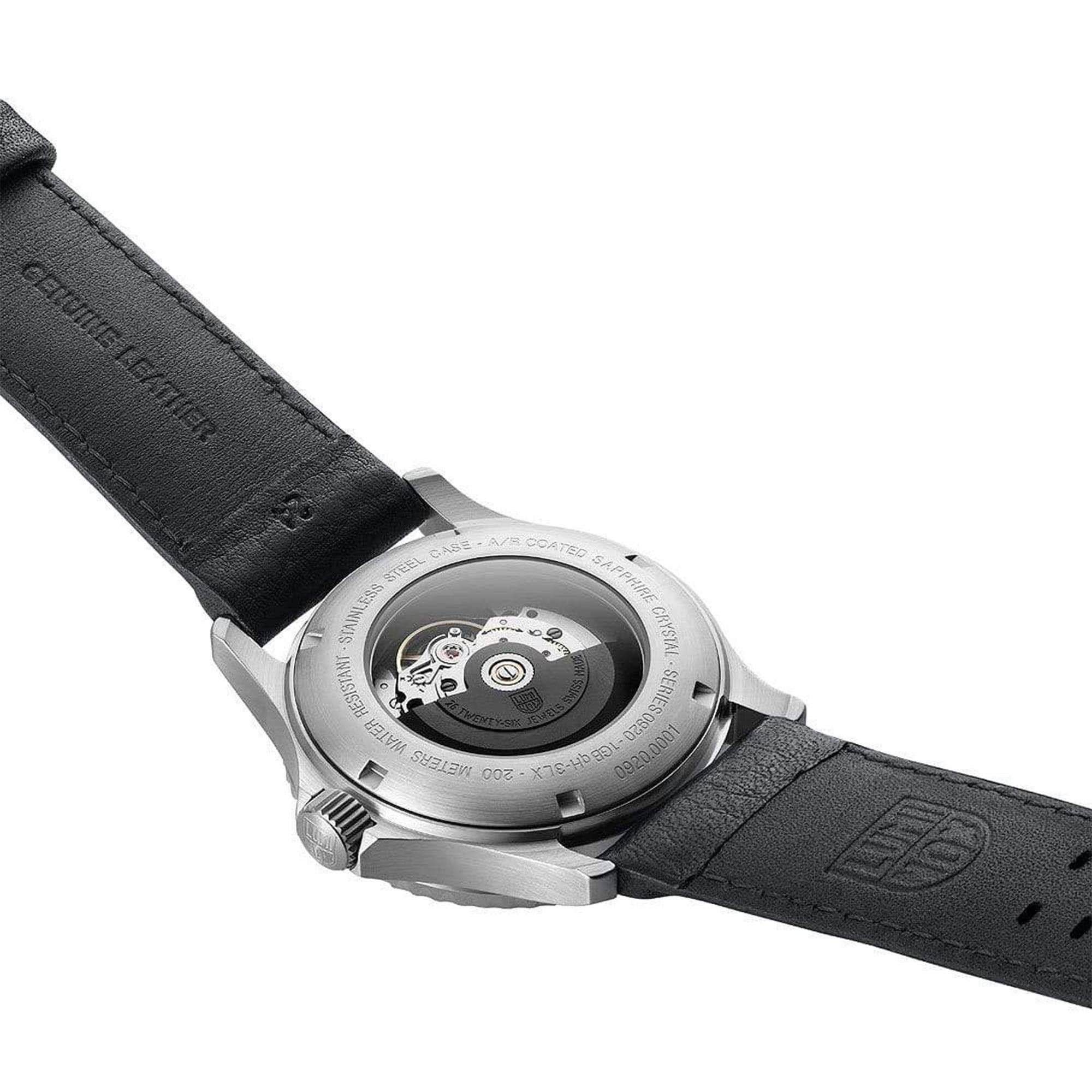 Luminox Sport Timer 0920 Series Automatic Black Dial Leather Strap Men's Watch XS.0921