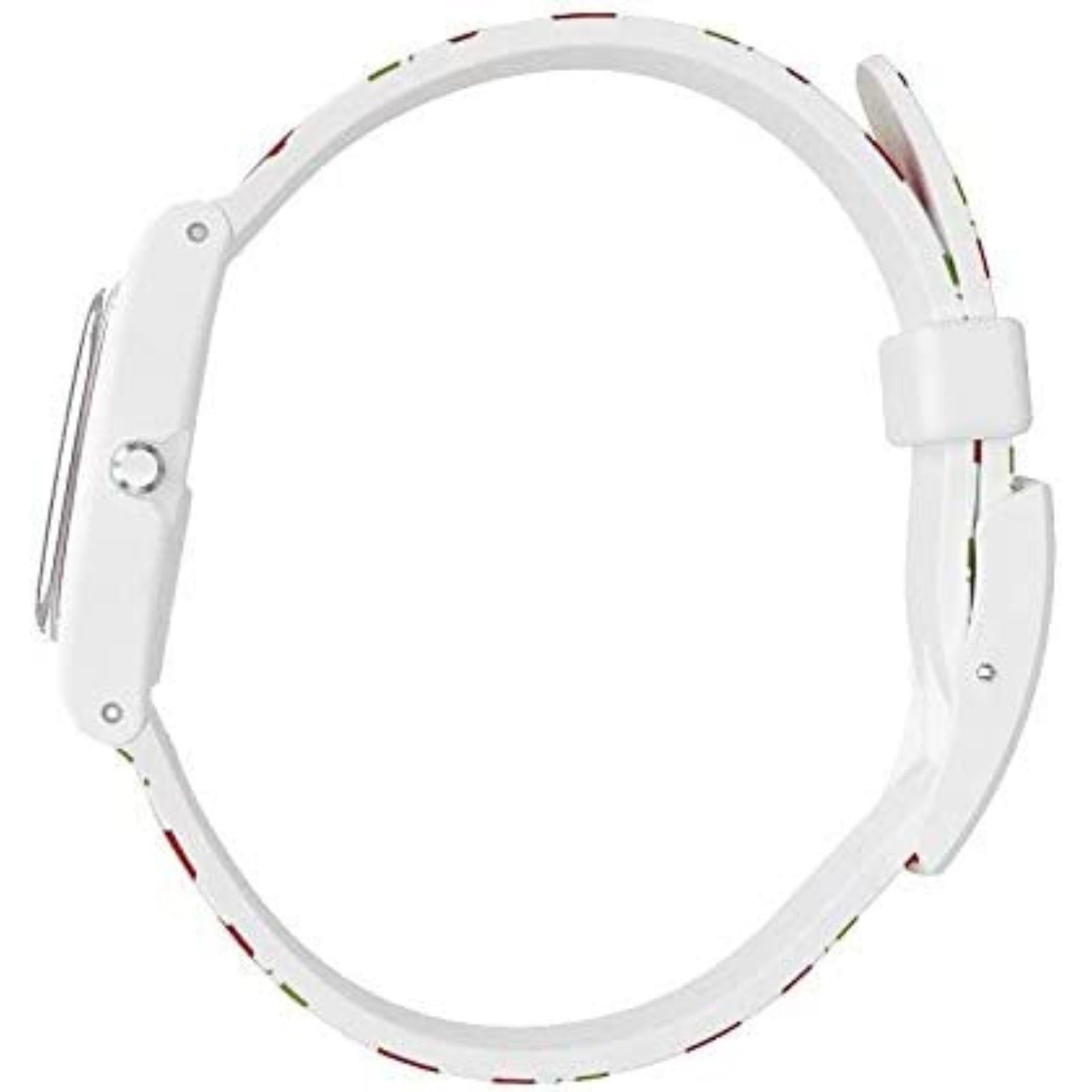 Swatch Cerise Moi Quartz Movement Red Dial Rubber Bracelet Women's Watch LW167