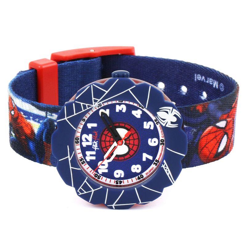 Flik Flak Spider-Cycle Kids Boys Spiderman Watch FLSP001