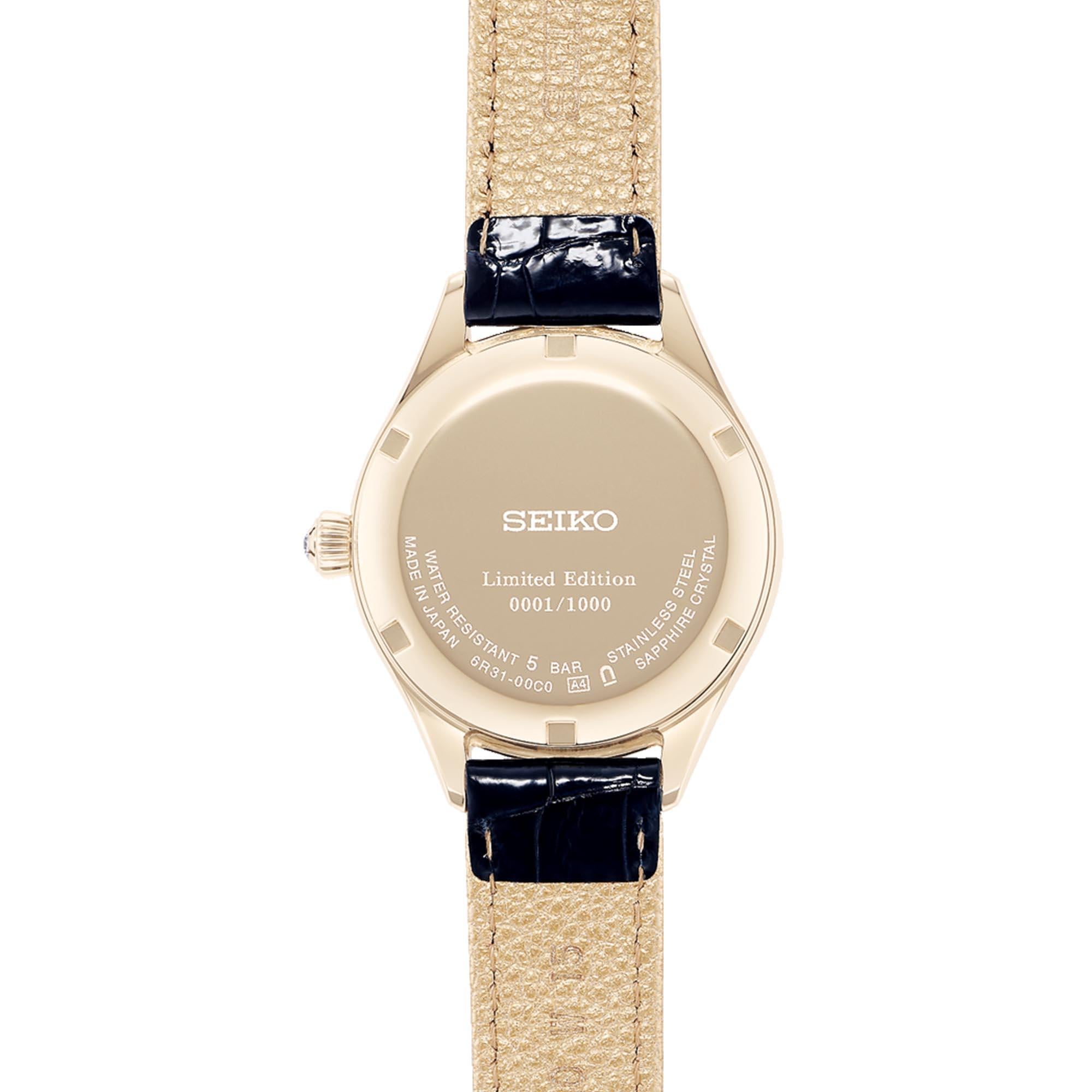 Seiko Presage 'Eternal' Limited Edition Automatic Blue Dial and Leather Strap Ladies Watch SPB236J1