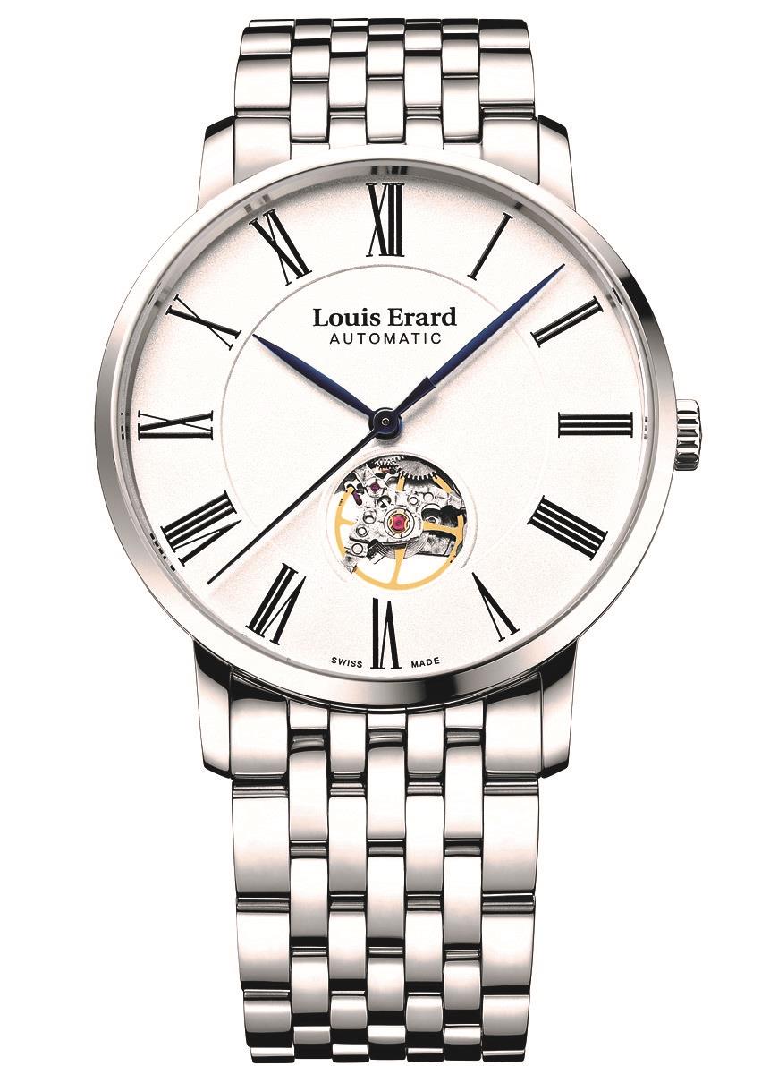 Louis Erard Excellence Open Balance Stainless Steel Mens Watch 62233AA10.BMA35 40mm