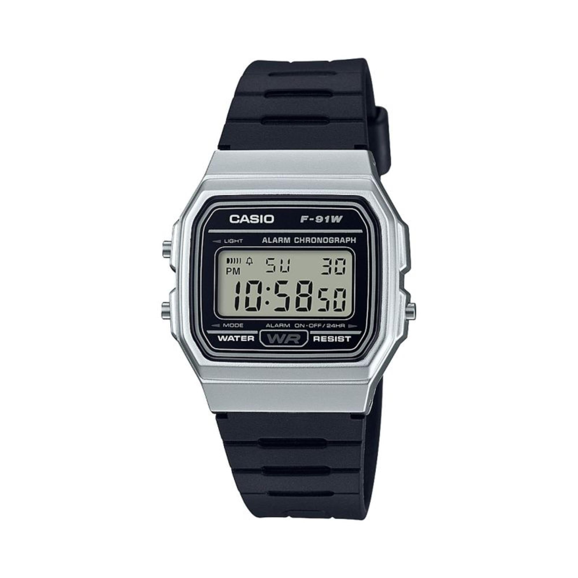 Casio Classic Collection Digital Alarm Chronograph Watch F-91WM-7AEF