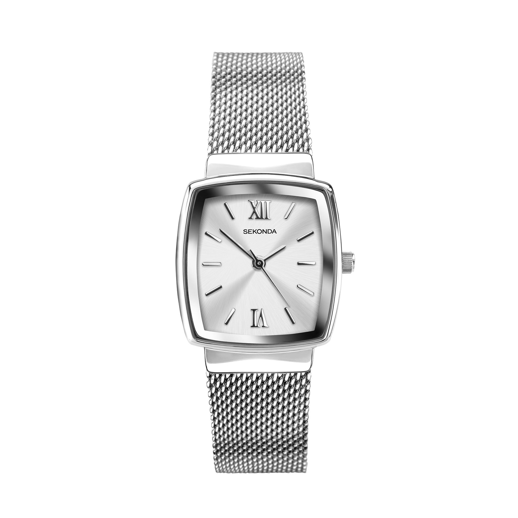 Sekonda Quartz White Dial Milanese Bracelet Ladies Watch 40073