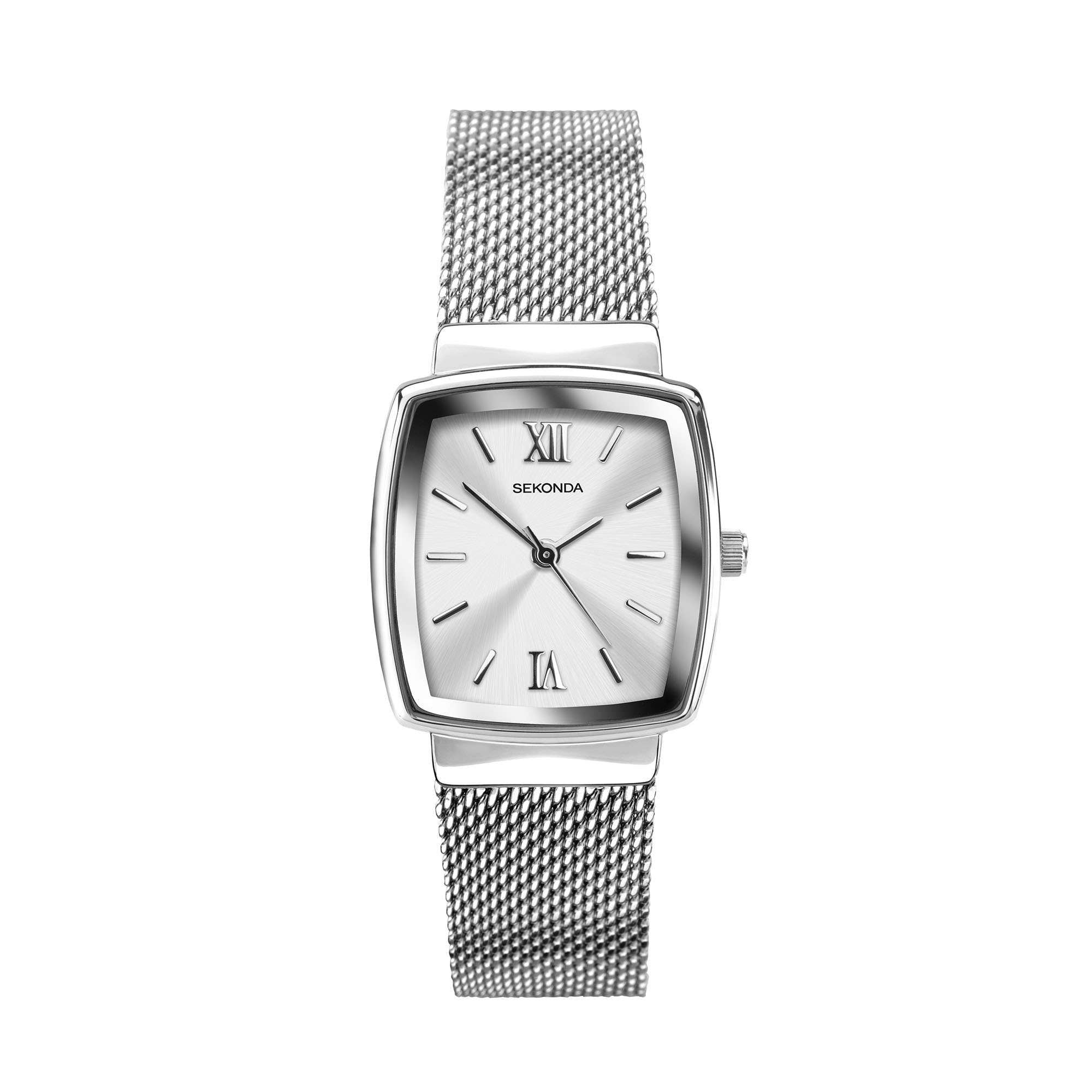 Sekonda Quartz White Dial Milanese Bracelet Ladies Watch 40073
