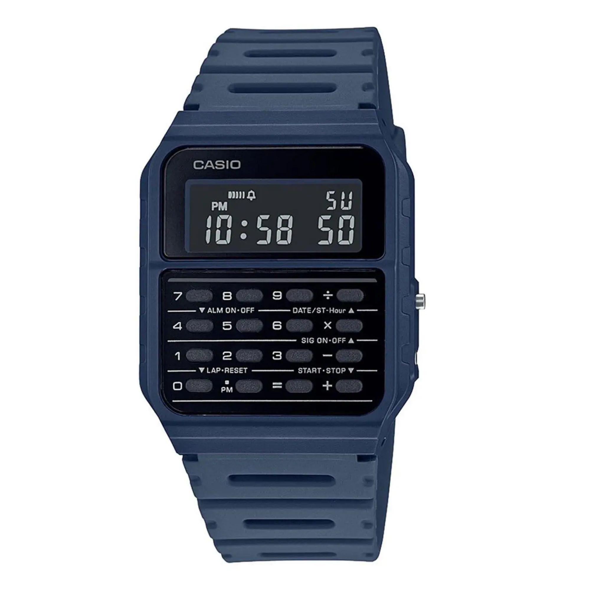 Casio Collection Vintage Blue Resin Strap Watch CA-53WF-2BEF