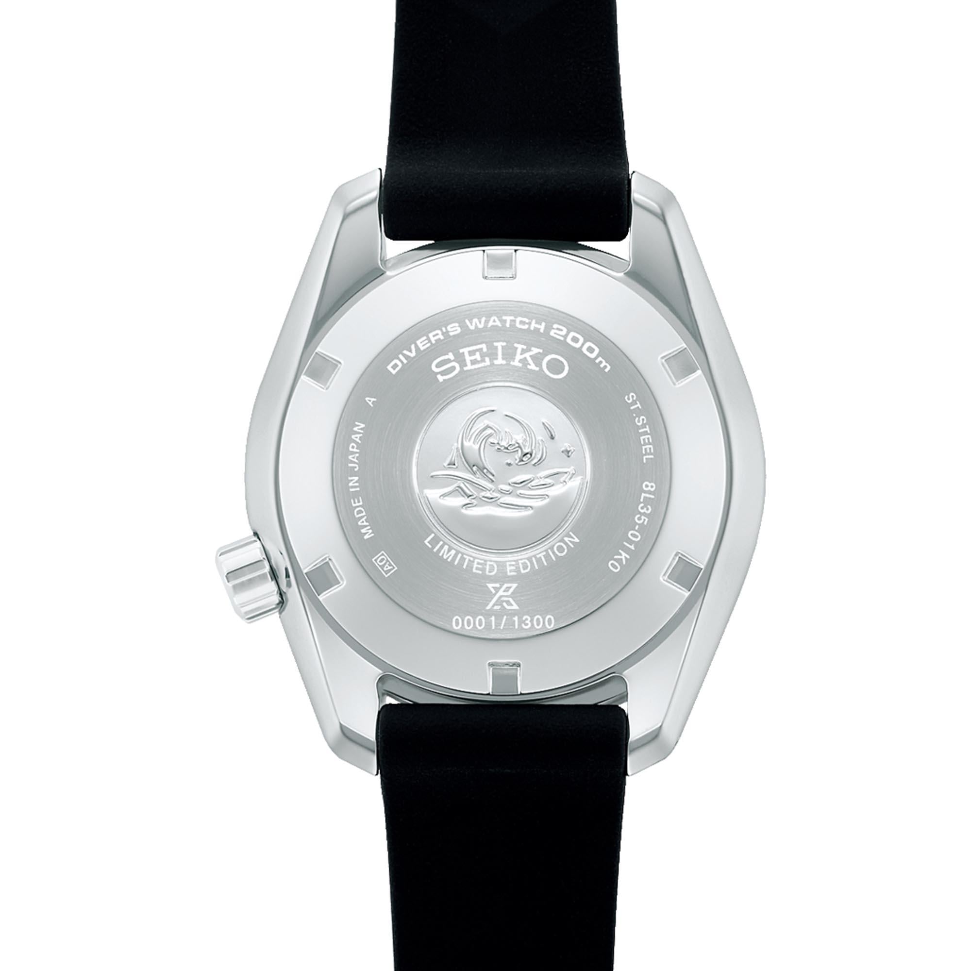 Seiko Prospex 'Antarctic Ice' Automatic Blue Dial Blue Strap Limited Edition Men's Watch SLA055J1