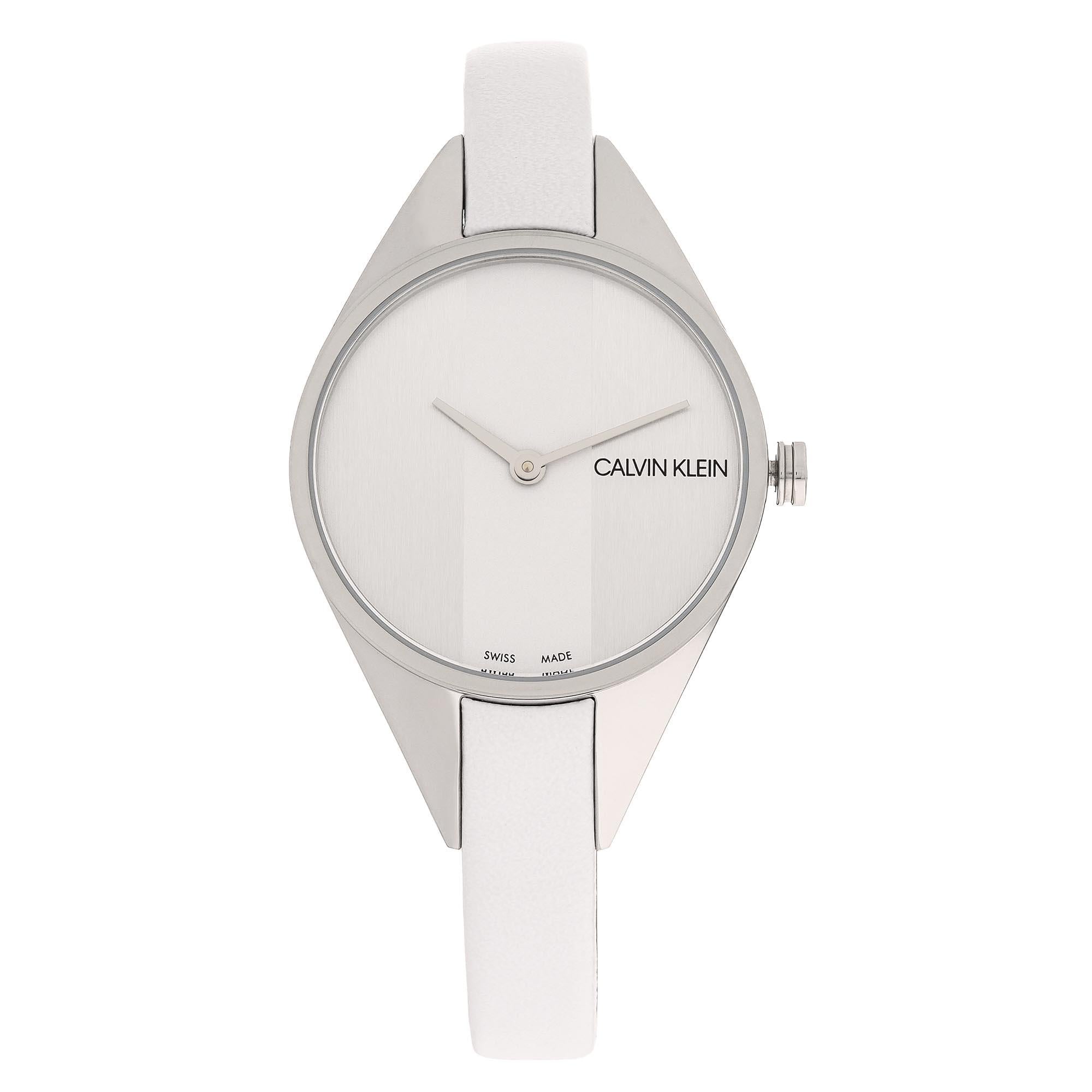 Calvin Klein Wavy Quartz Silver Dial Stainless Steel Bracelet Ladies Watch K8P231L6