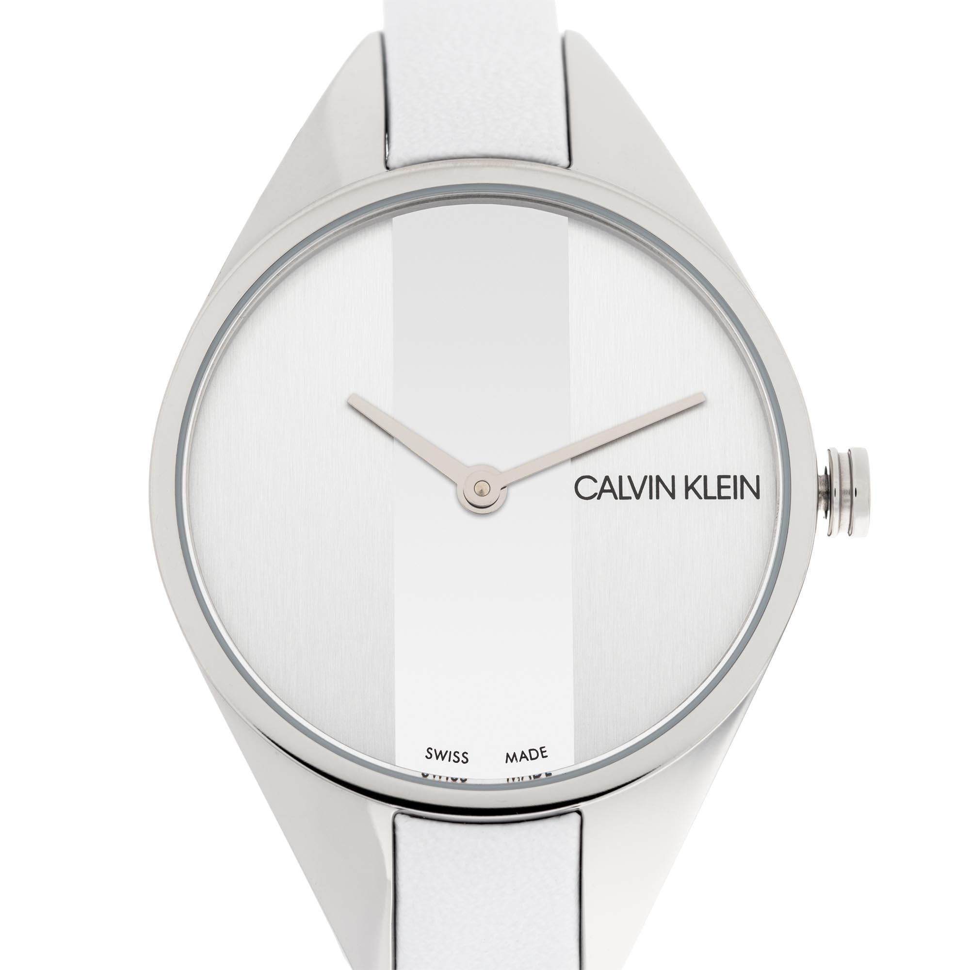 Calvin Klein Wavy Quartz Silver Dial Stainless Steel Bracelet Ladies Watch K8P231L6