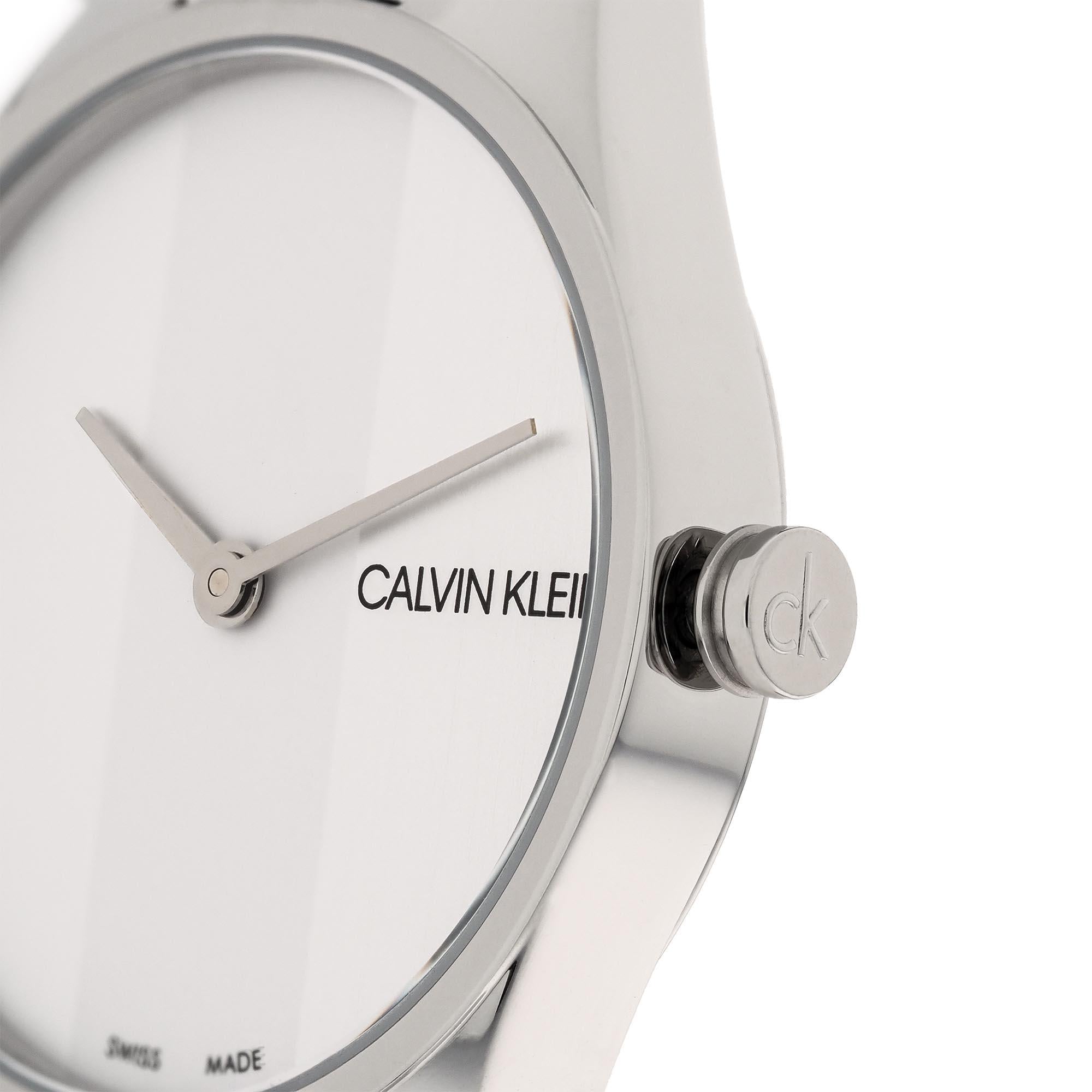 Calvin Klein Wavy Quartz Silver Dial Stainless Steel Bracelet Ladies Watch K8P231L6