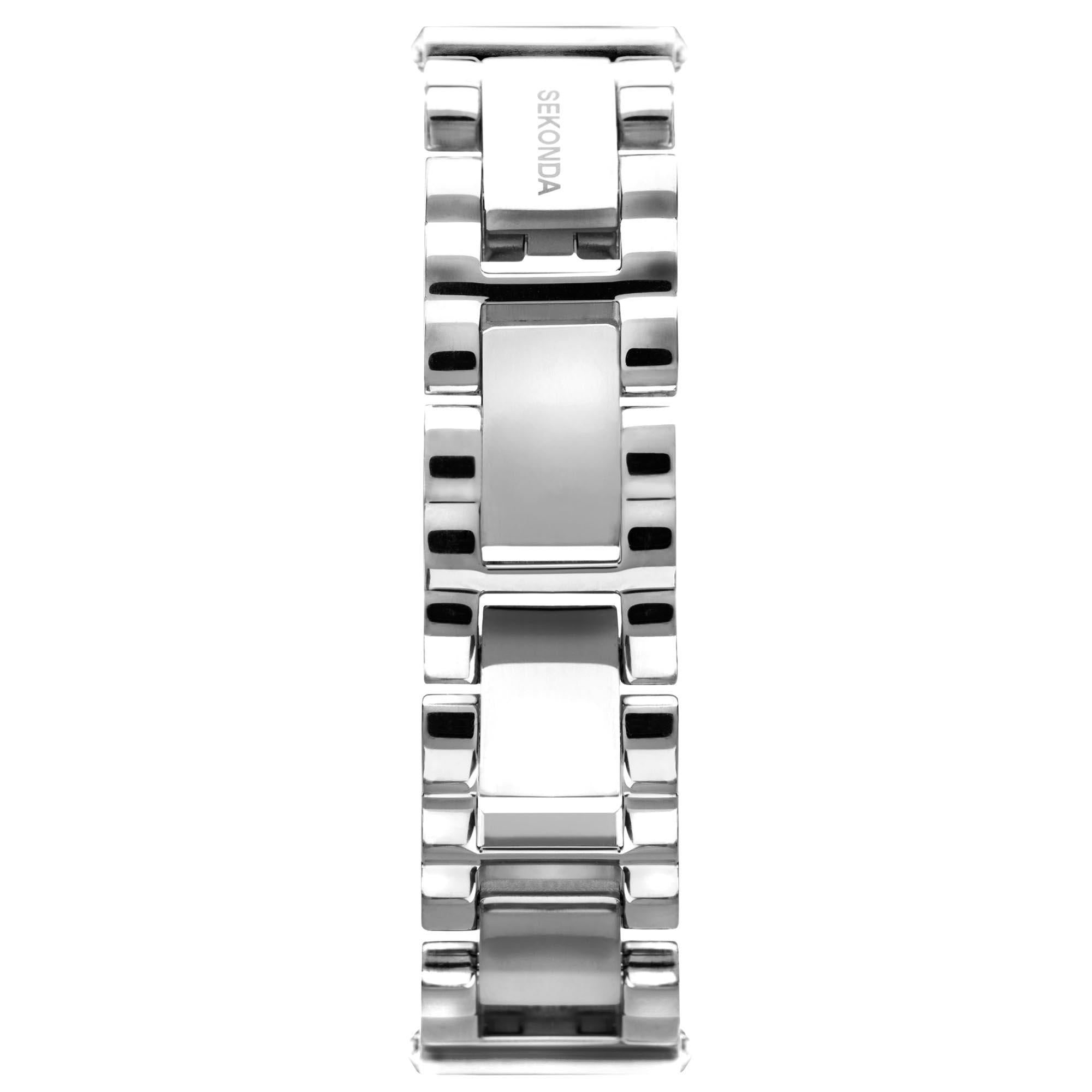 Seksy Edge Quartz Silver Dial Silver Stainless Steel Bracelet Ladies Watch 40044