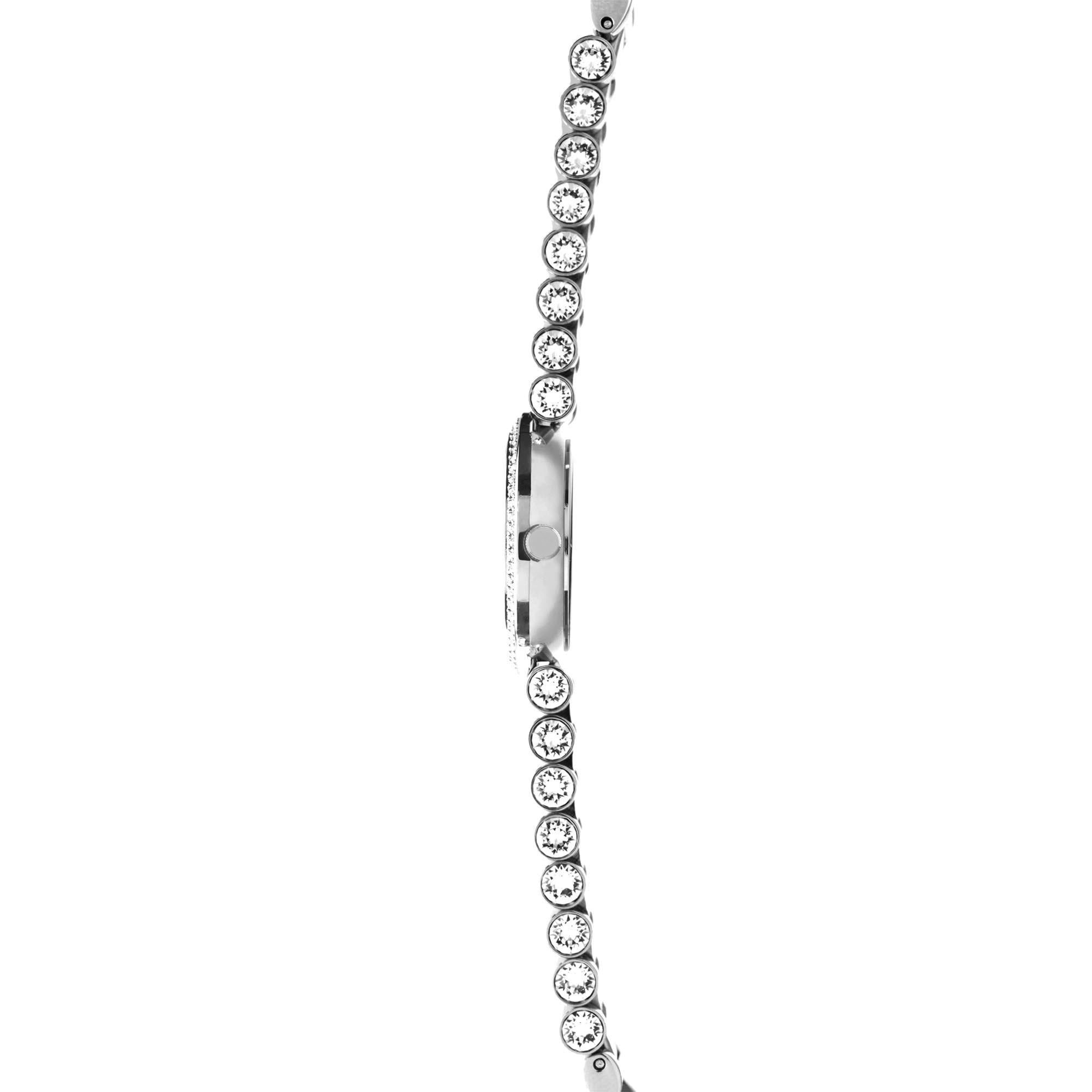 Seksy Edge Quartz Silver Dial Silver Stainless Steel Bracelet Ladies Watch 40044